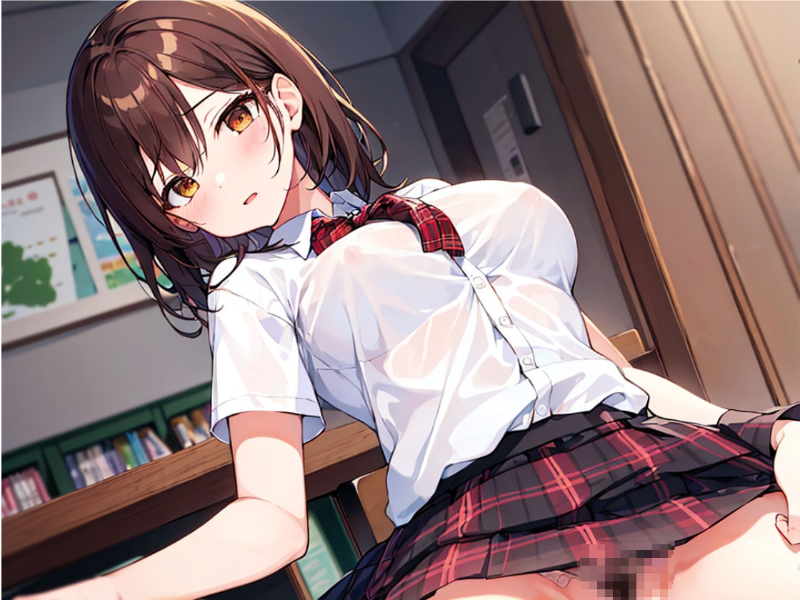 サンプル画像3:黒髪清楚女子校生の裏の顔？(性ピンサロ学園) [d_479503]