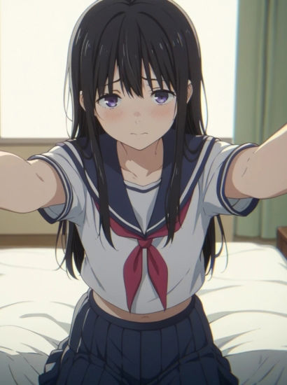 サンプル画像1:聲の形の植野直花から送られてきた自撮り写真(自撮りサークル  イカスミ工房) [d_479541]