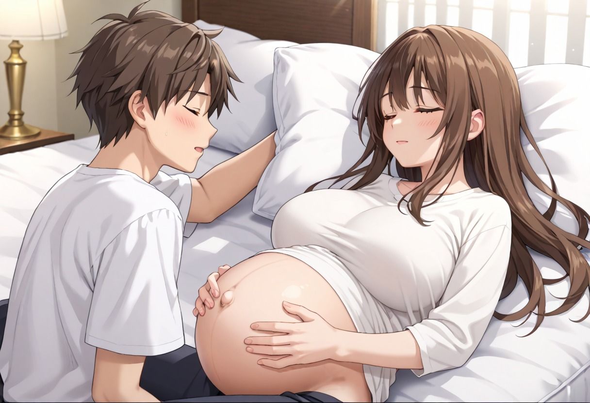 サンプル画像1:ボテ腹になっても精液が欲しい人妻を孕ませた(禁断館) [d_479561]