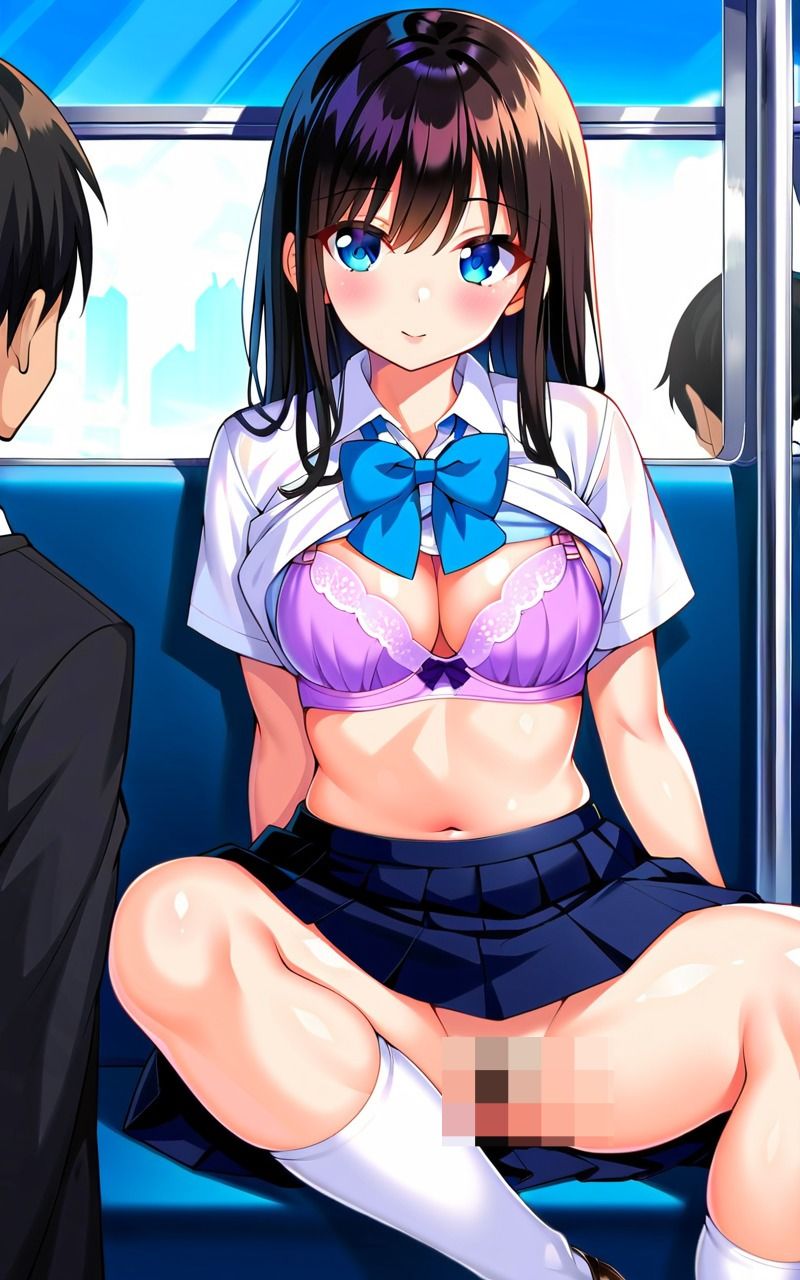 サンプル画像2:制服娘、痴〇との禁断の快楽(AI QUEEN) [d_479640]