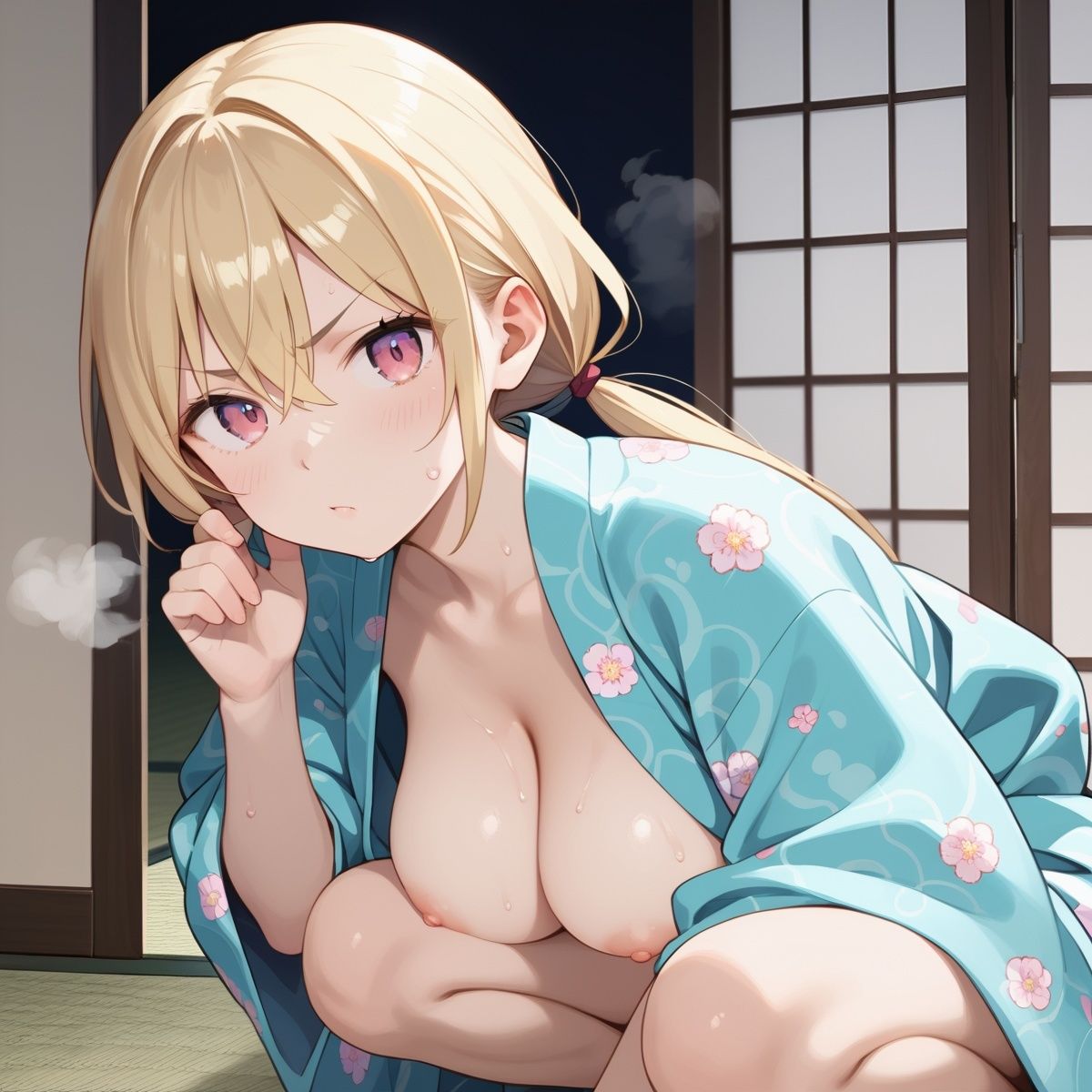 サンプル画像2:誘惑してくる着物美少女。【豪華210枚収録！】Vol.1(しまうまリス) [d_479649]