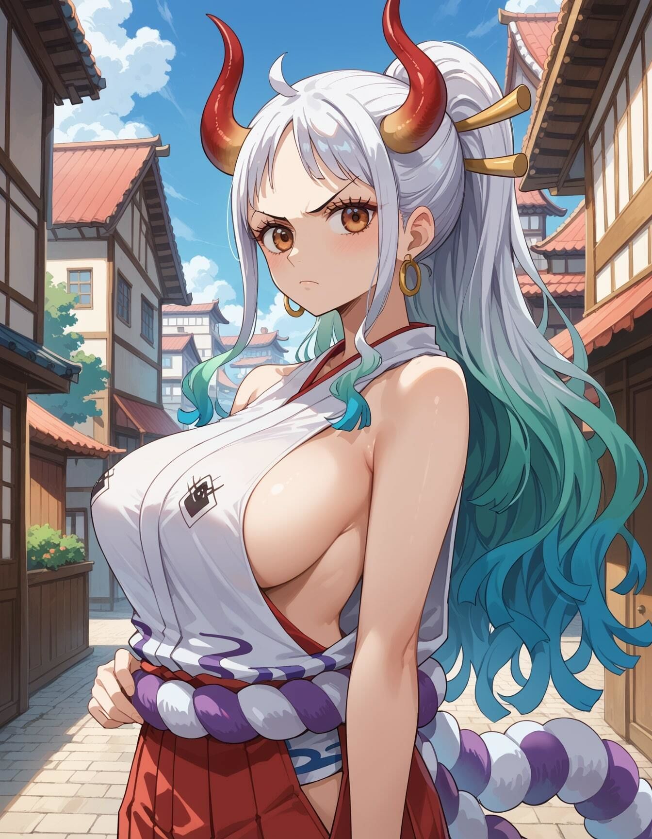 サンプル画像1:【ヤ○トイラストエロ画像】ワン○ースに登場するボクっ娘横乳ちゃんのエッチな画像集(エロココ！) [d_479679]