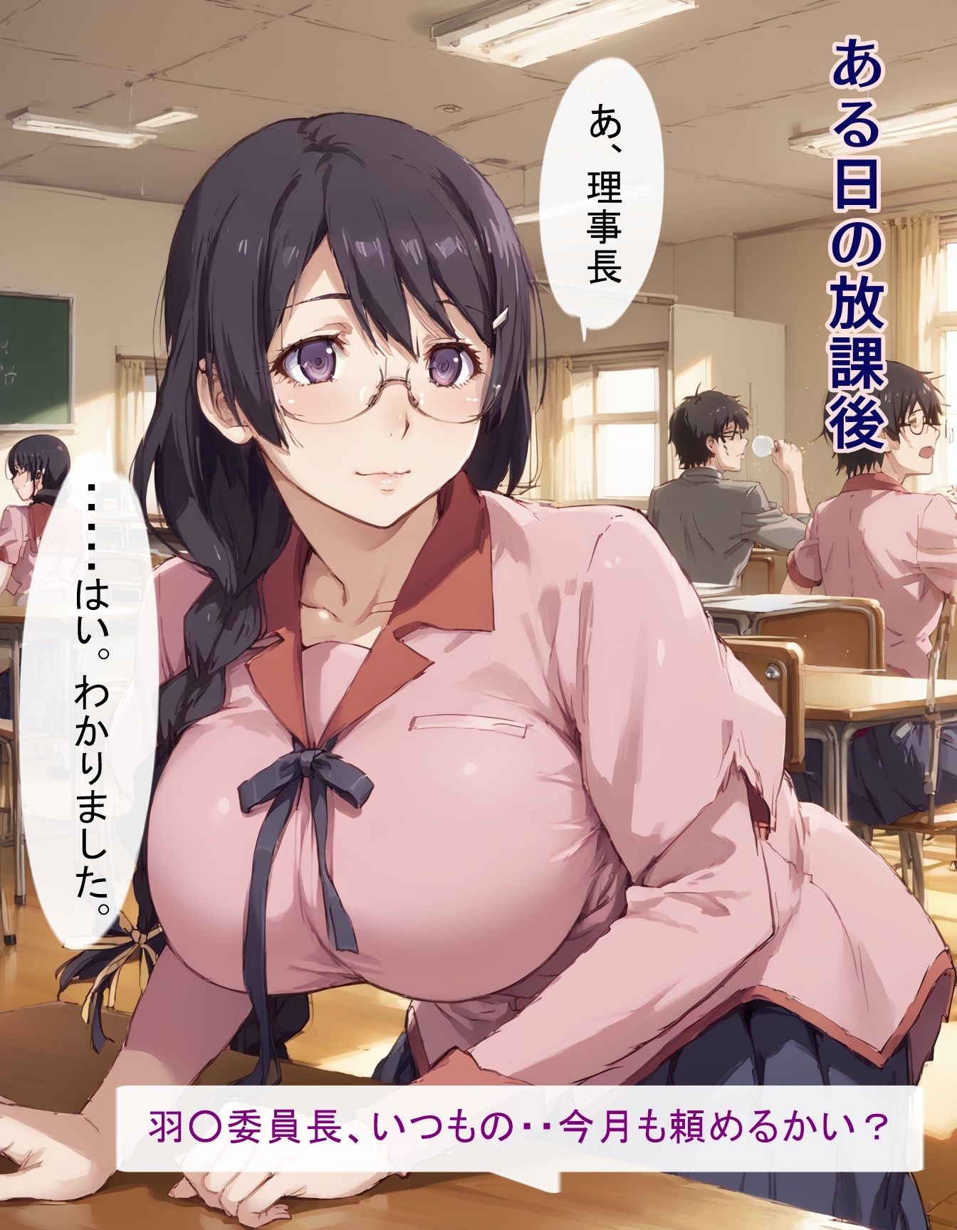 サンプル画像1:メガネ委員長のお努め11月(ツチノコ工房) [d_479695]