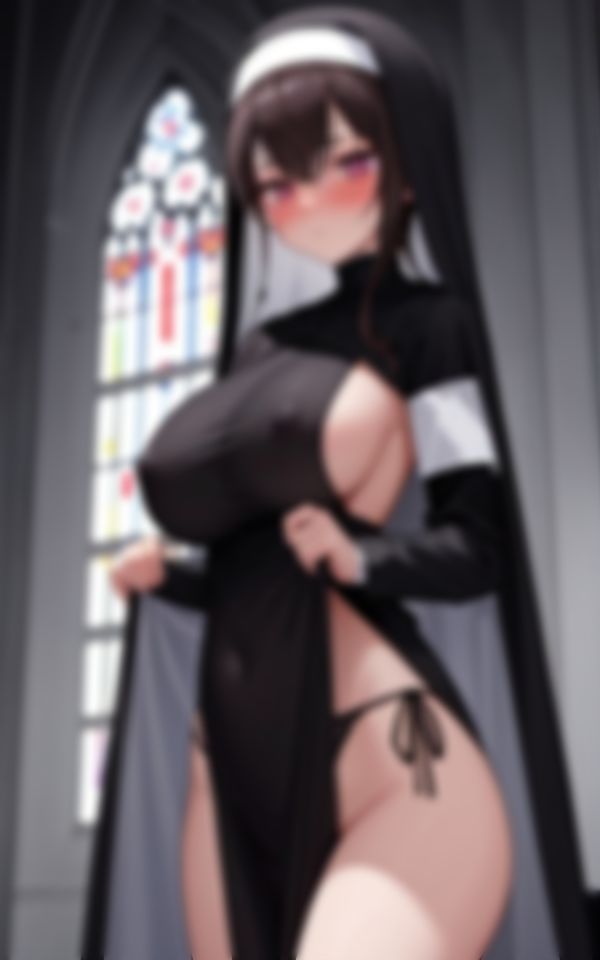 サンプル画像3:エチエチ爆乳淫乱若妻シスター撮影写真集94枚(AIあかね) [d_479779]