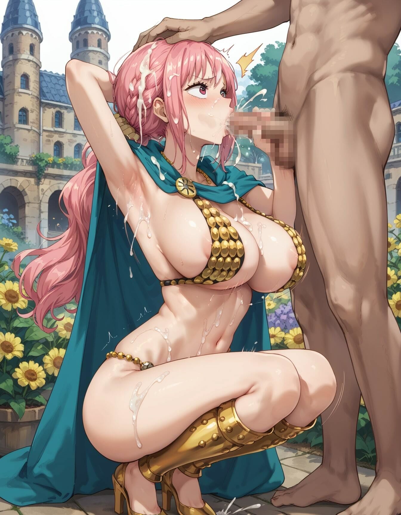 サンプル画像4:【レ○ッカイラストエロ画像】ワ○ピースに登場するドスケベ巨乳剣闘士ちゃんのエッチな画像集(エロココ！) [d_479796]