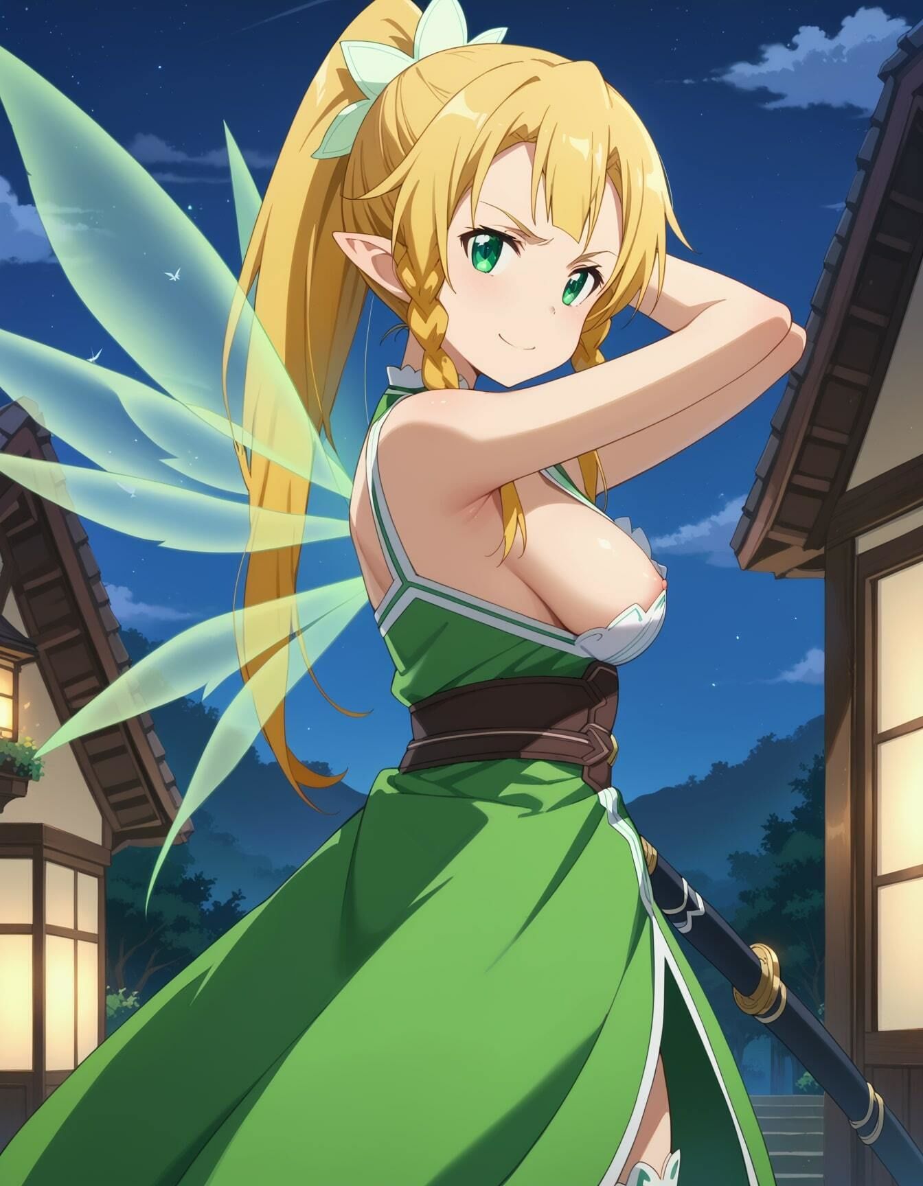 サンプル画像1:【リー○ァイラストエロ画像】ソード○ート・オンラインに登場する金髪巨乳ちゃんのエロい画像集(エロココ！) [d_479864]