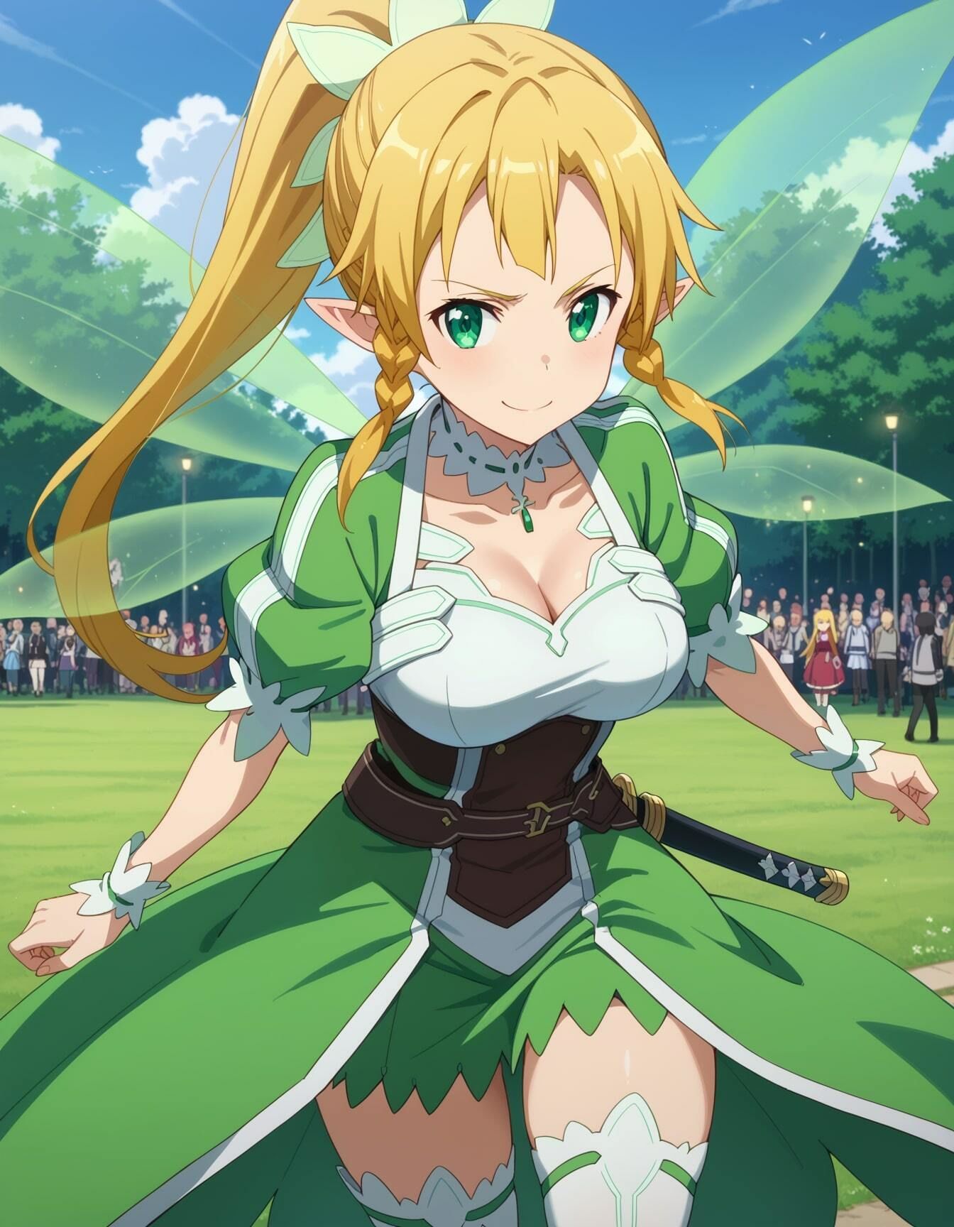 サンプル画像6:【リー○ァイラストエロ画像】ソード○ート・オンラインに登場する金髪巨乳ちゃんのエロい画像集(エロココ！) [d_479864]