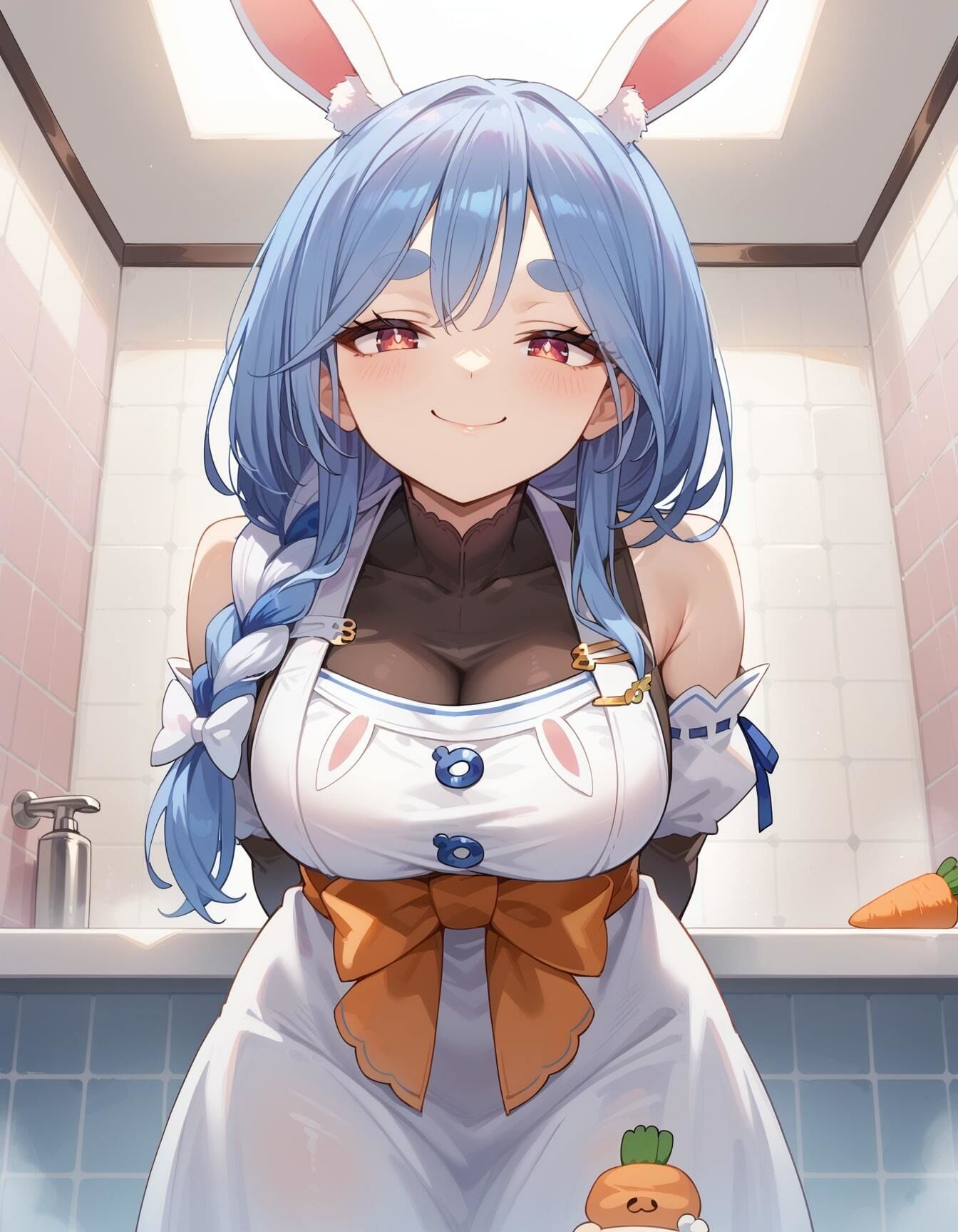 【ぺこ○ママイラストエロ画像】ホ○ライブの人気VTuber兎田ぺ○らちゃんママのエロい画像集のサンプル画像 6