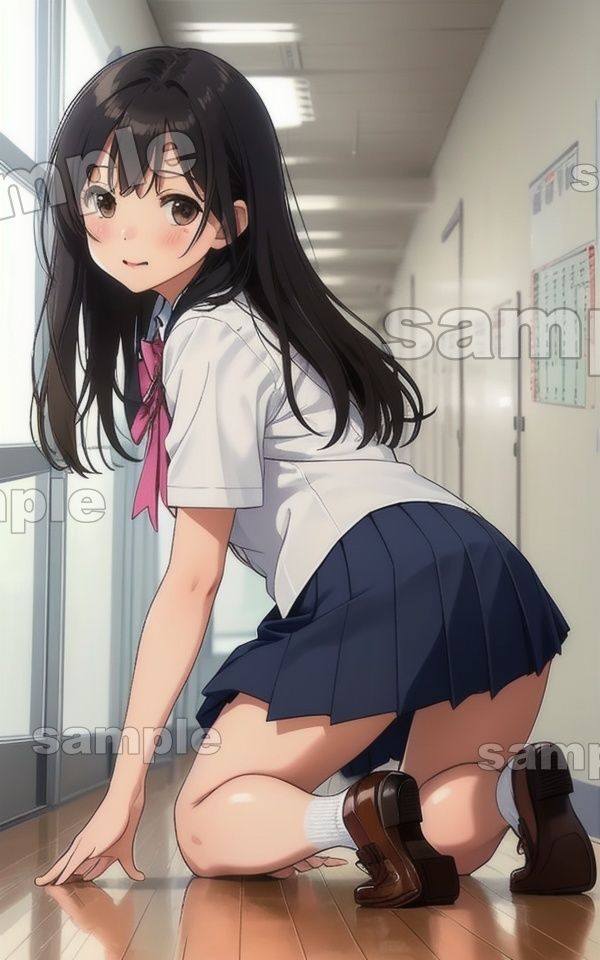 サンプル画像1:廊下で転ぶJK特集！94枚スペシャル！パンチラがまるみえでおっき不可避・・・(ワンピース企画) [d_480085]