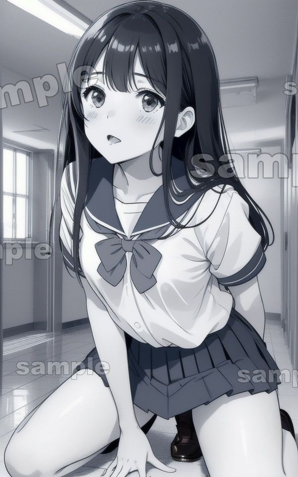 サンプル画像3:廊下で転ぶJK特集！94枚スペシャル！パンチラがまるみえでおっき不可避・・・(ワンピース企画) [d_480085]