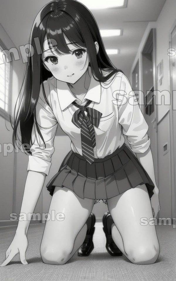 サンプル画像5:廊下で転ぶJK特集！94枚スペシャル！パンチラがまるみえでおっき不可避・・・(ワンピース企画) [d_480085]