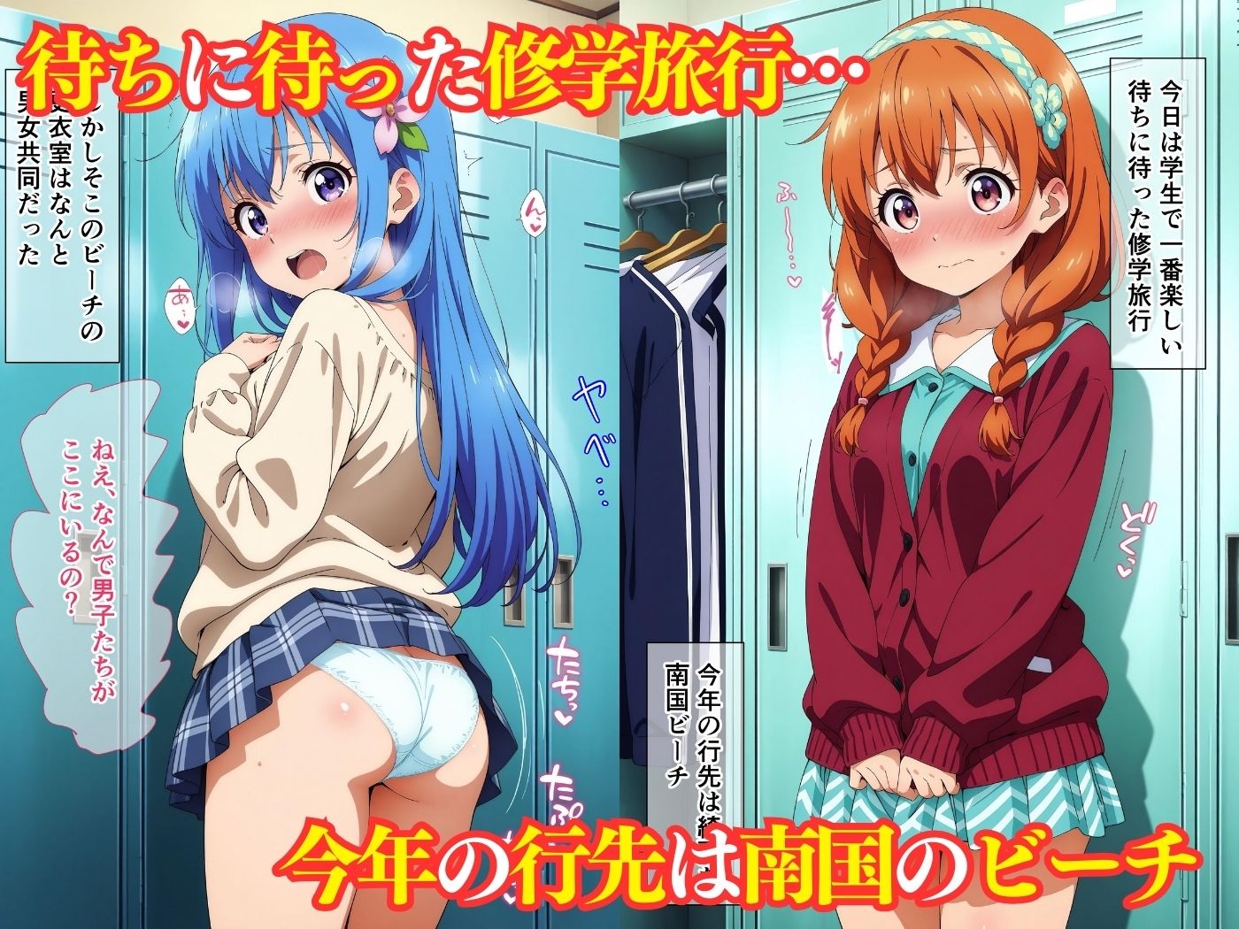 サンプル画像1:更衣室が男女共同のビーチで犯してみました！(スクールパラダイス) [d_480086]