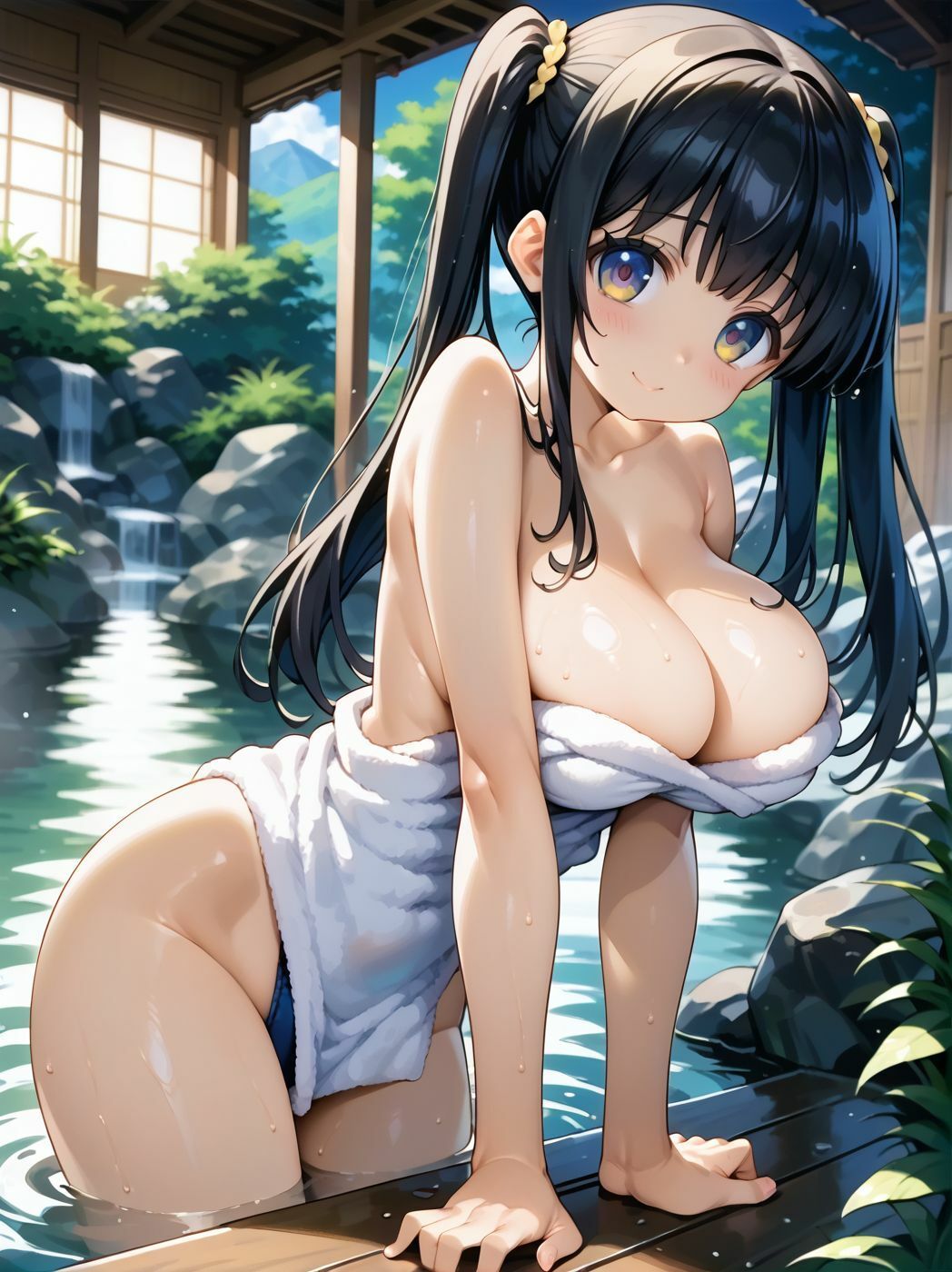 サンプル画像3:巨乳の妹と温泉旅行 「お兄ちゃんのが気持ち良すぎてエッチばっかりしてるね」(nes_aiart) [d_480173]