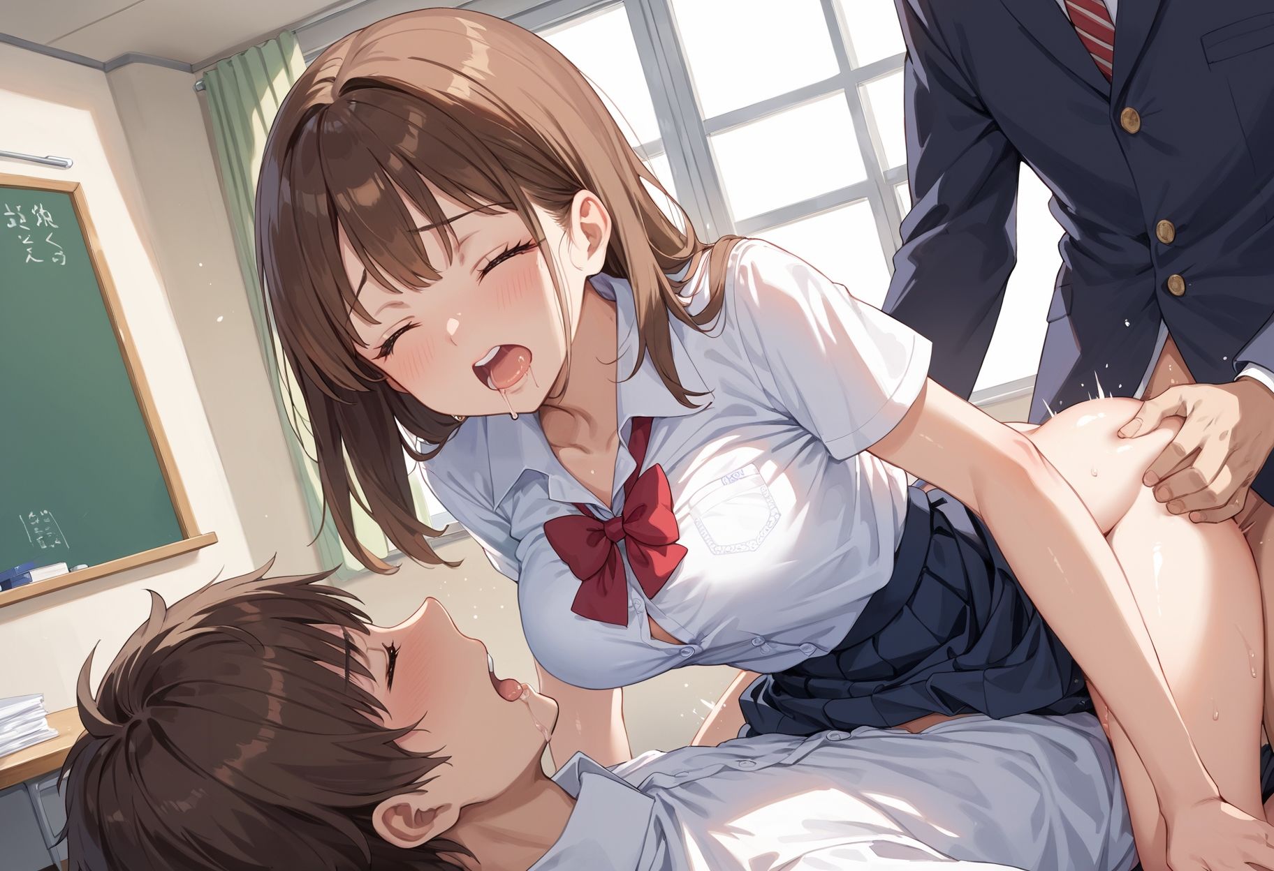 サンプル画像2:性活指導〜生意気な生徒を堕とすまで〜(密愛ハニー) [d_480188]