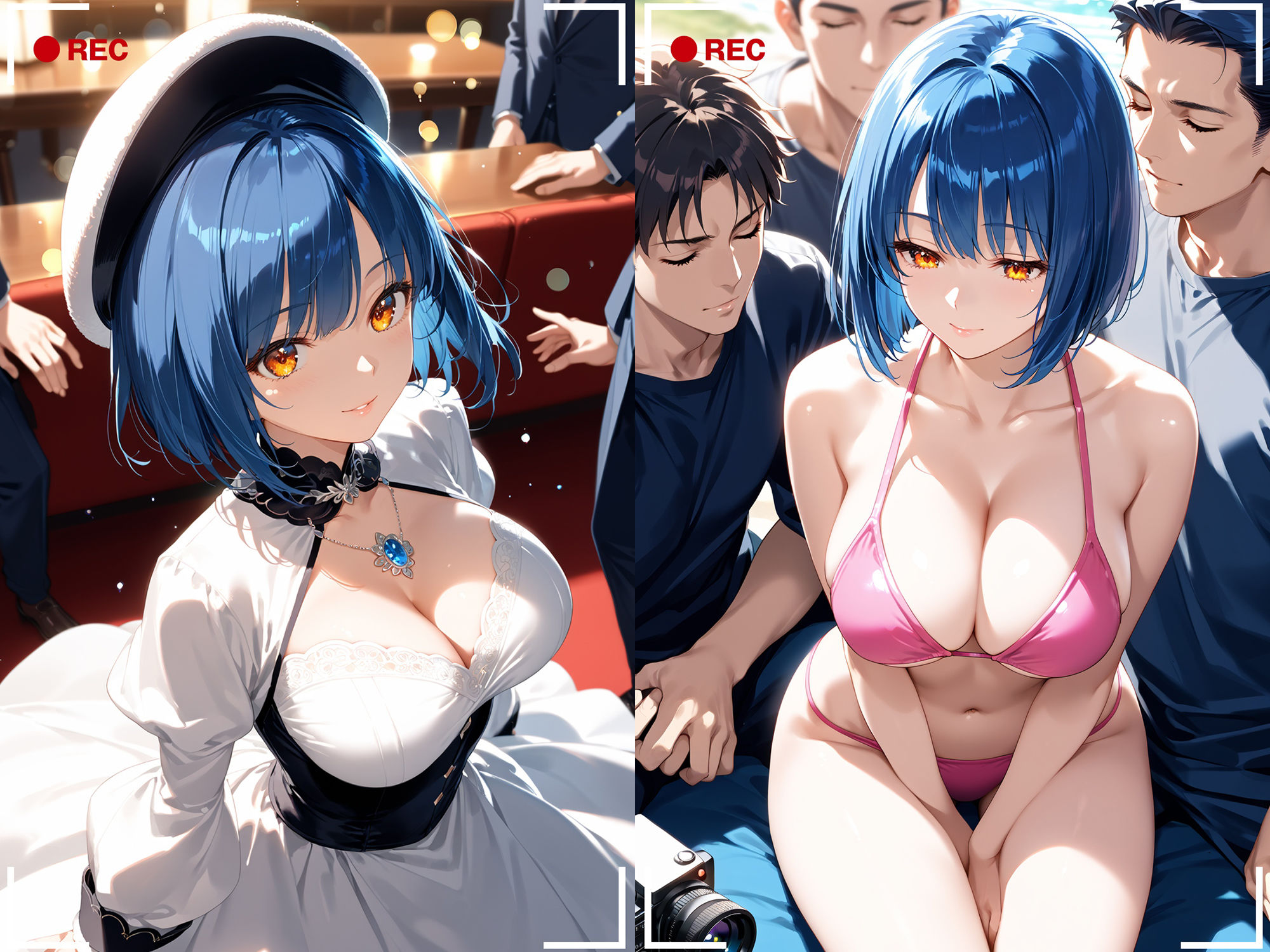 サンプル画像2:僕の自慢の爆乳美人妻を借金返済の為に差し出す話(夢絵織) [d_480210]