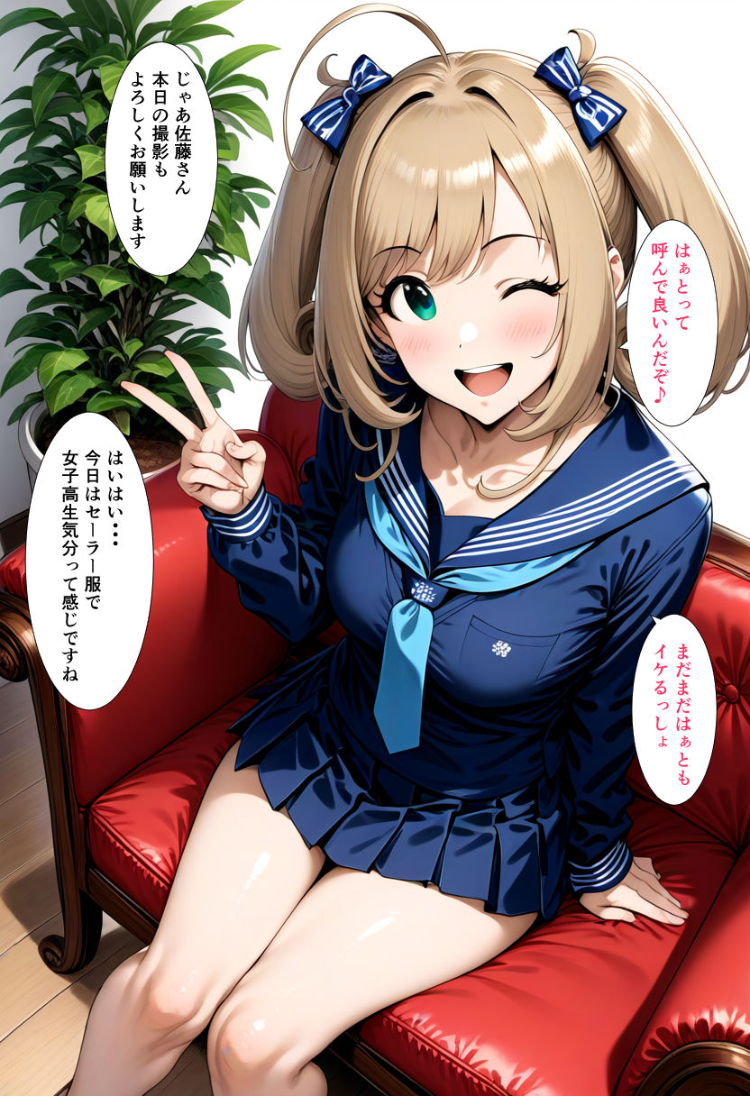 サンプル画像6:アイドルは異性を興奮させるので、責任を取って欲求を解消させないといけなくなりました【2コマCG集】(妄想リアリティ) [d_480309]