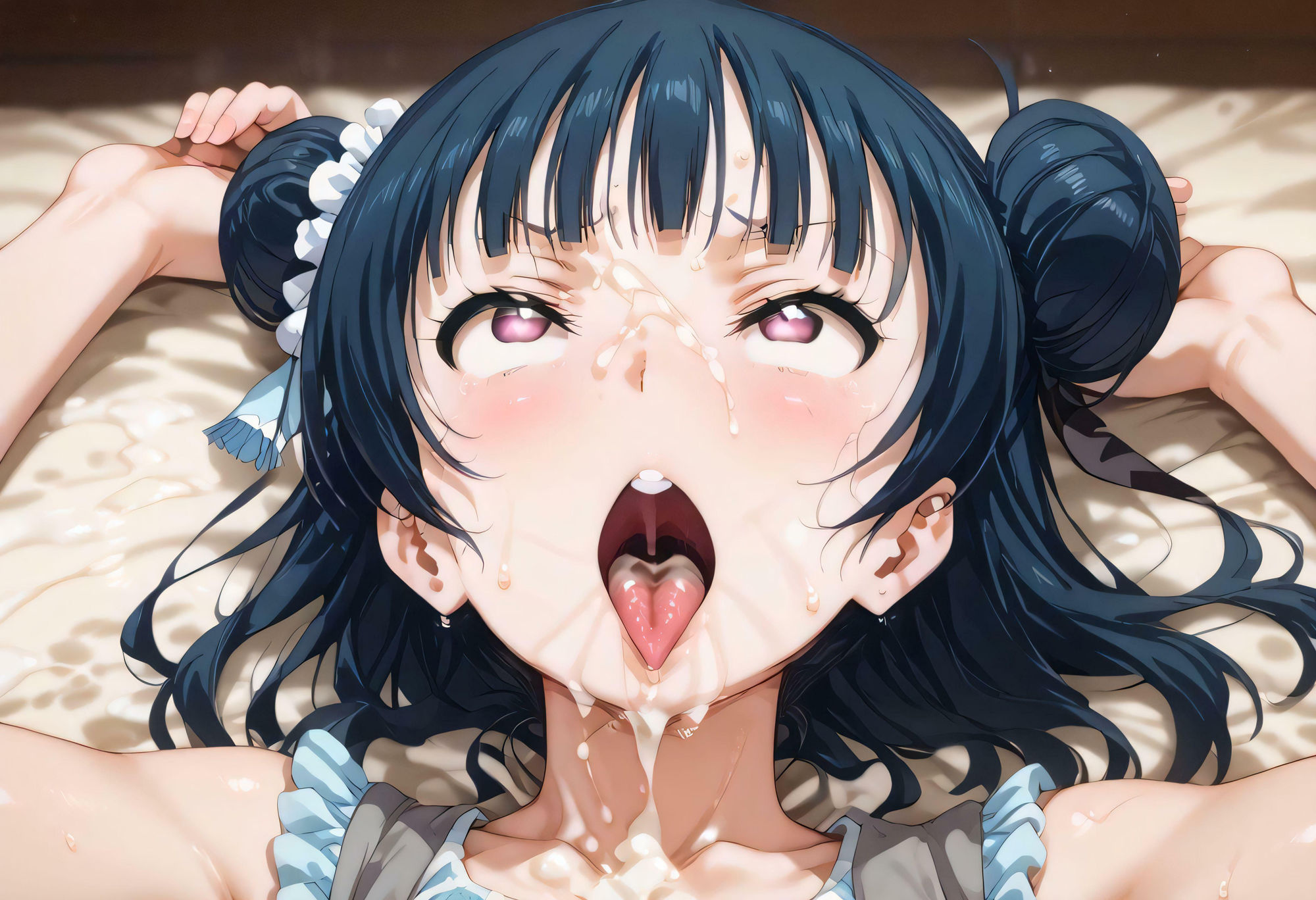 サンプル画像5:悲しげな声(夜桜密話) [d_480358]