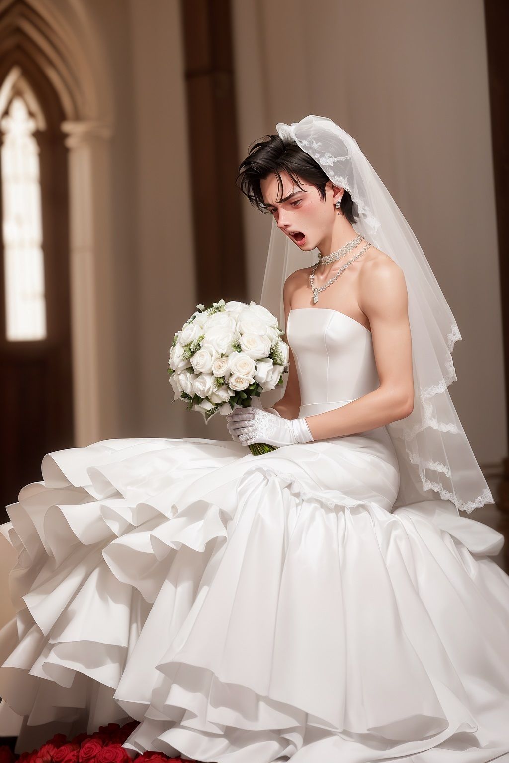 サンプル画像2:女装させられた男たち(真城のソフトハウス) [d_480403]