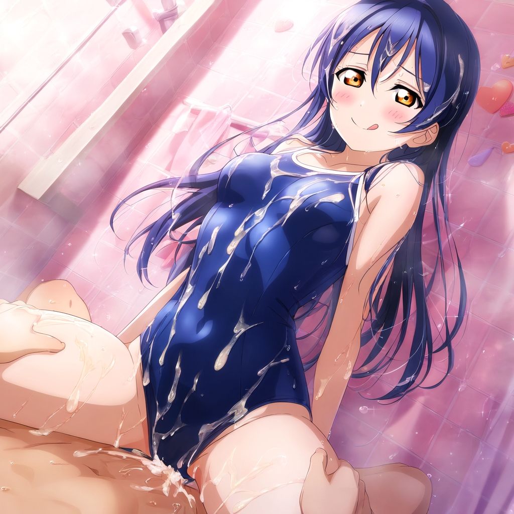 サンプル画像5:園田〇未  スクール水着エッチ(えちちイラスト堂) [d_480452]