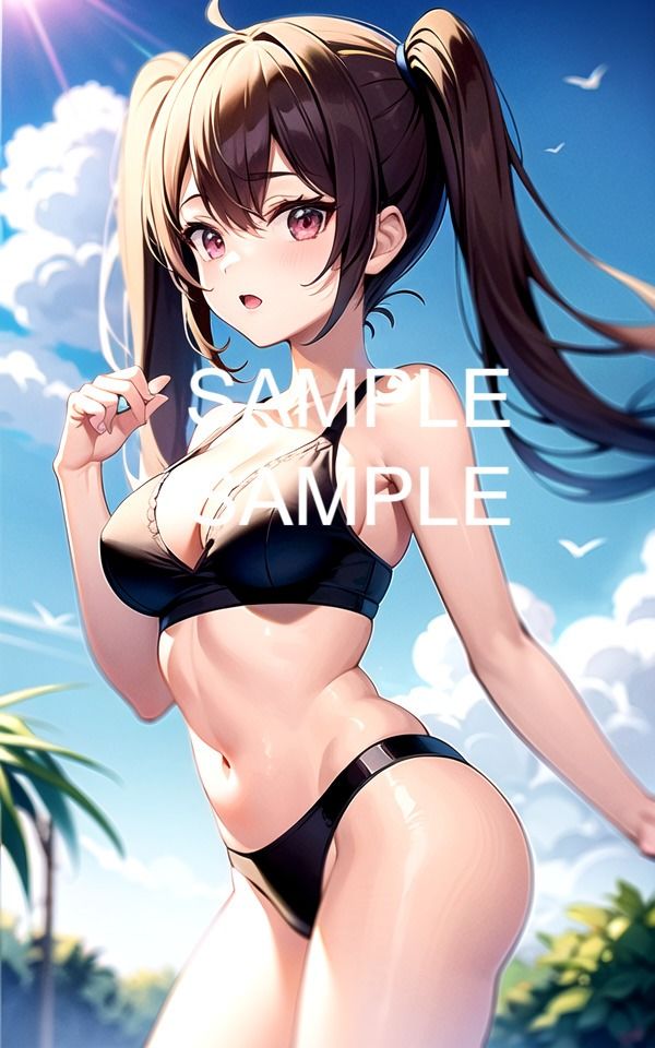 サンプル画像3:【300枚以上】スポブラ美女イラスト集(ラテ) [d_480530]