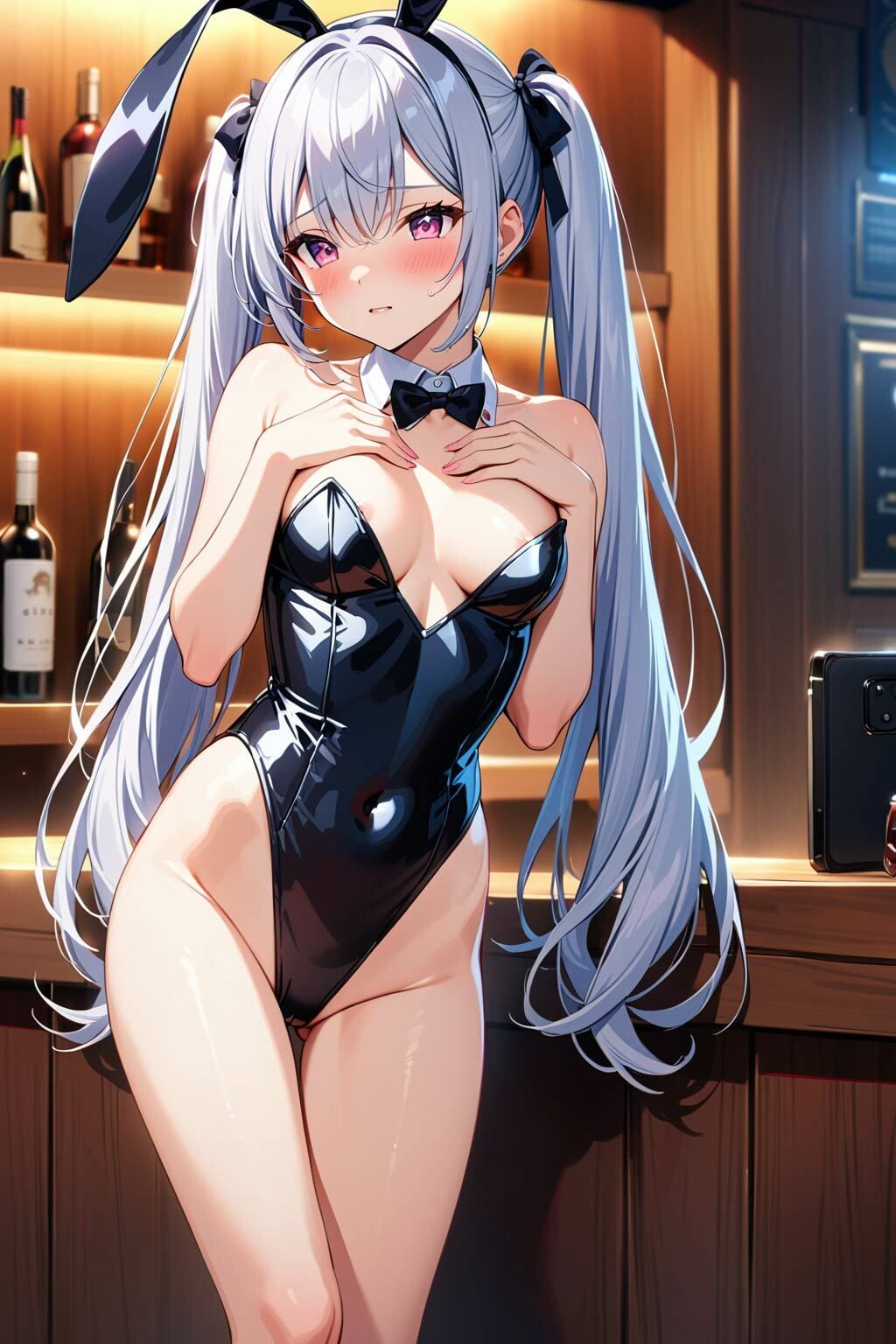 サンプル画像1:バニーガールとエッチ出来るお店〜銀髪ツインテール編〜(ペペチー愛好家) [d_480606]