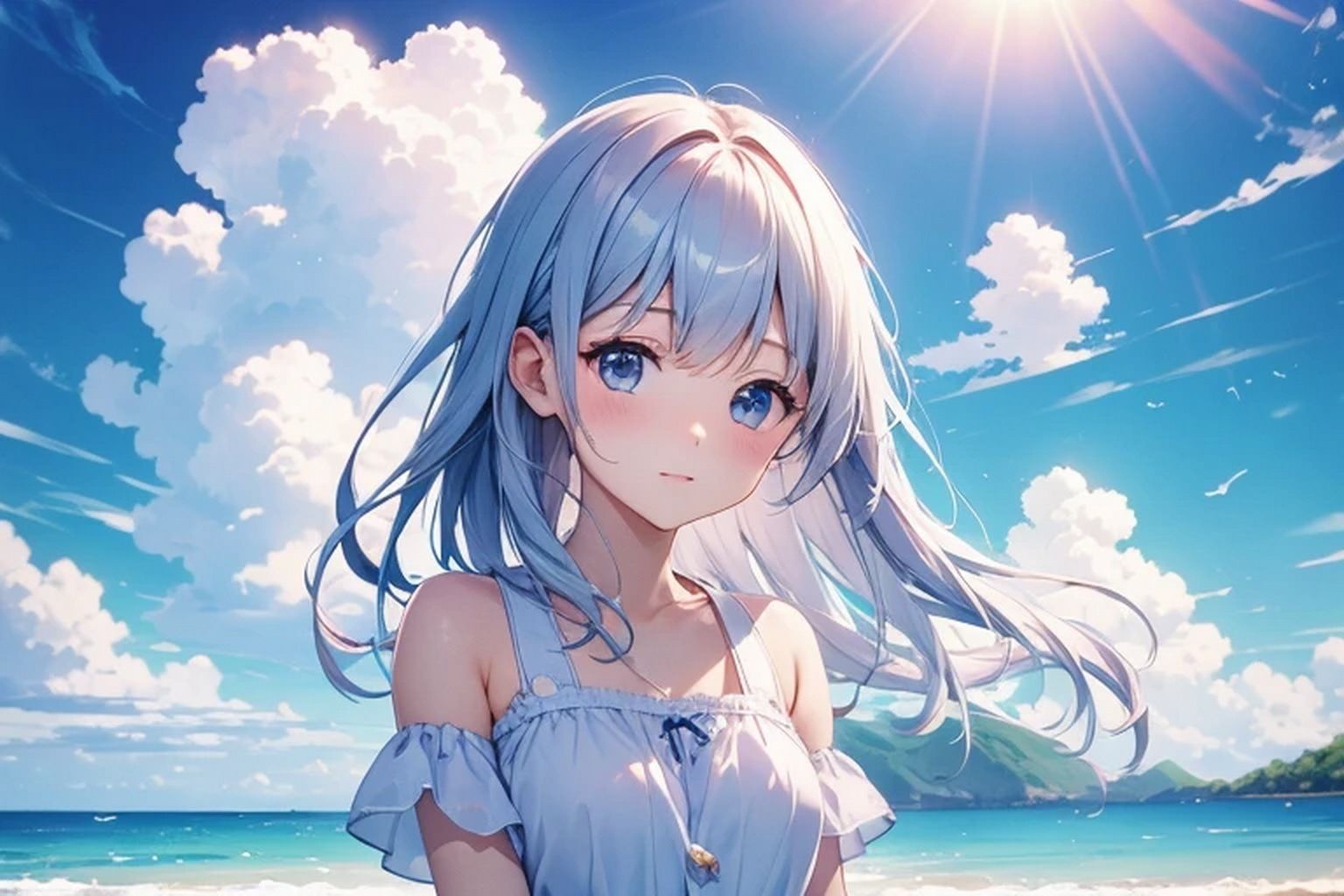 サンプル画像1:空・雲  背景素材2(豊川内角) [d_480857]