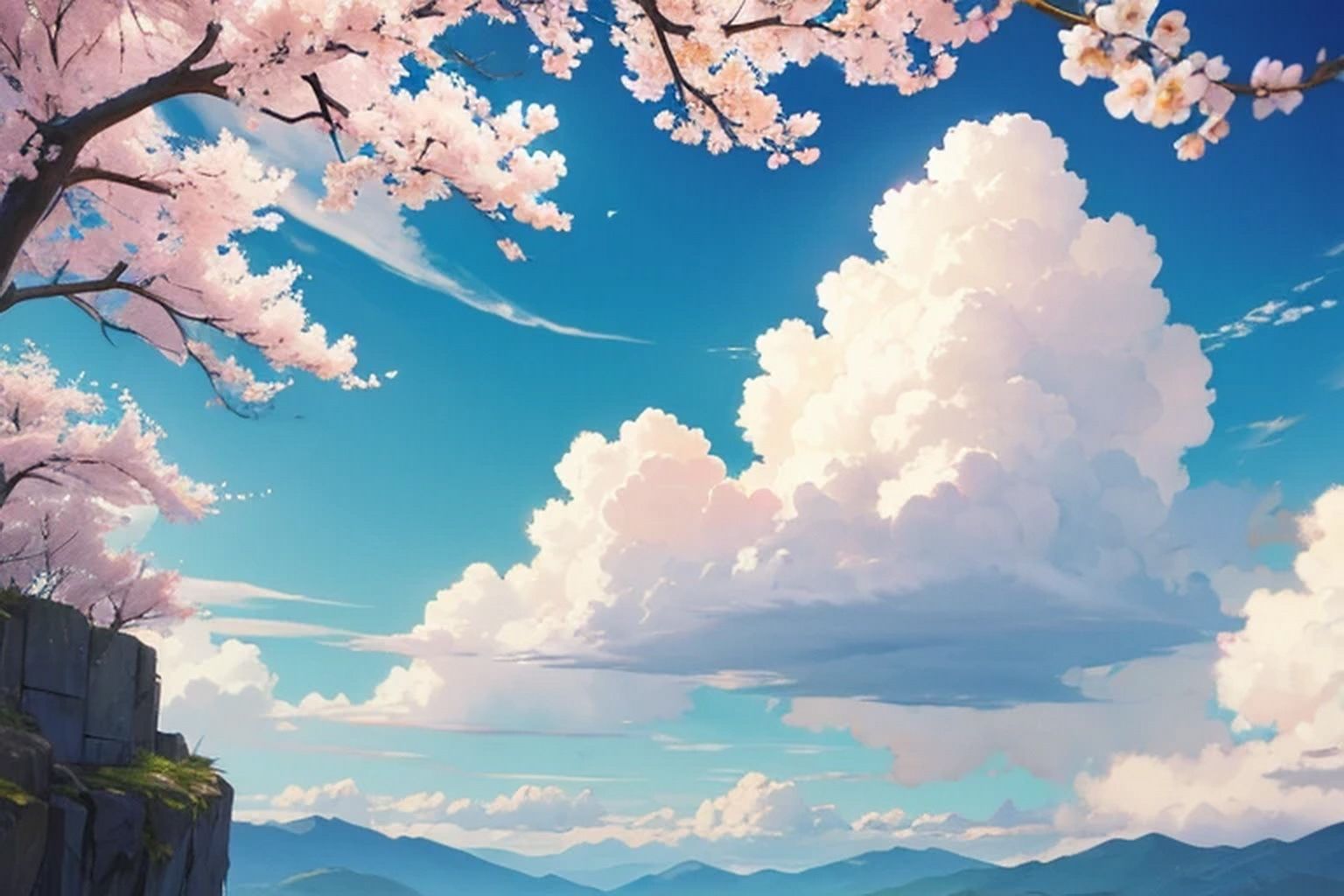 サンプル画像2:空・雲  背景素材2(豊川内角) [d_480857]