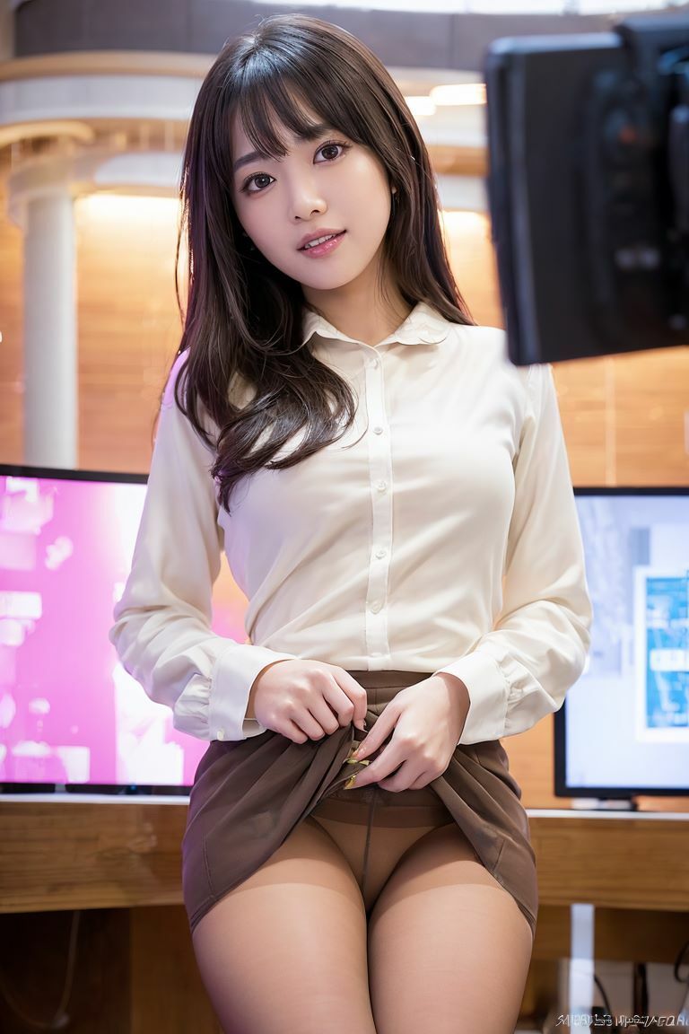 サンプル画像4:Generated Girls Collection vol.17 女子アナパンスト編3(かまぼこ製造工場) [d_480901]