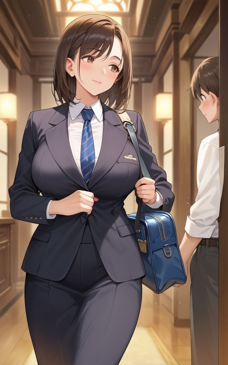 サンプル画像1:普段は怖い巨乳上司。2人きりの出張で襲われました。(7Lab) [d_480918]