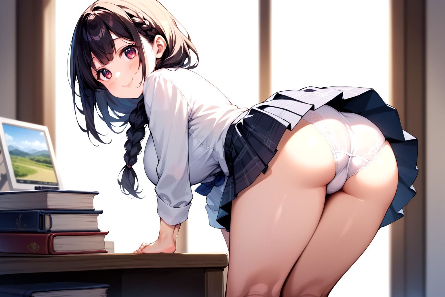 サンプル画像6:パンチラで激チン寝取られたのにフェラで寸止めのガマン汁(デスピール) [d_480952]