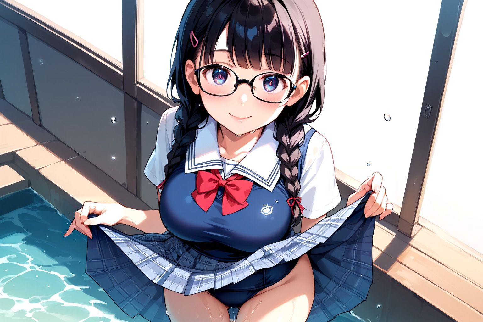 サンプル画像1:私のパンツ見てたでしょ？罠にハマり寝取られたボクは射精管理され辱められる(あめふらし) [d_480954]