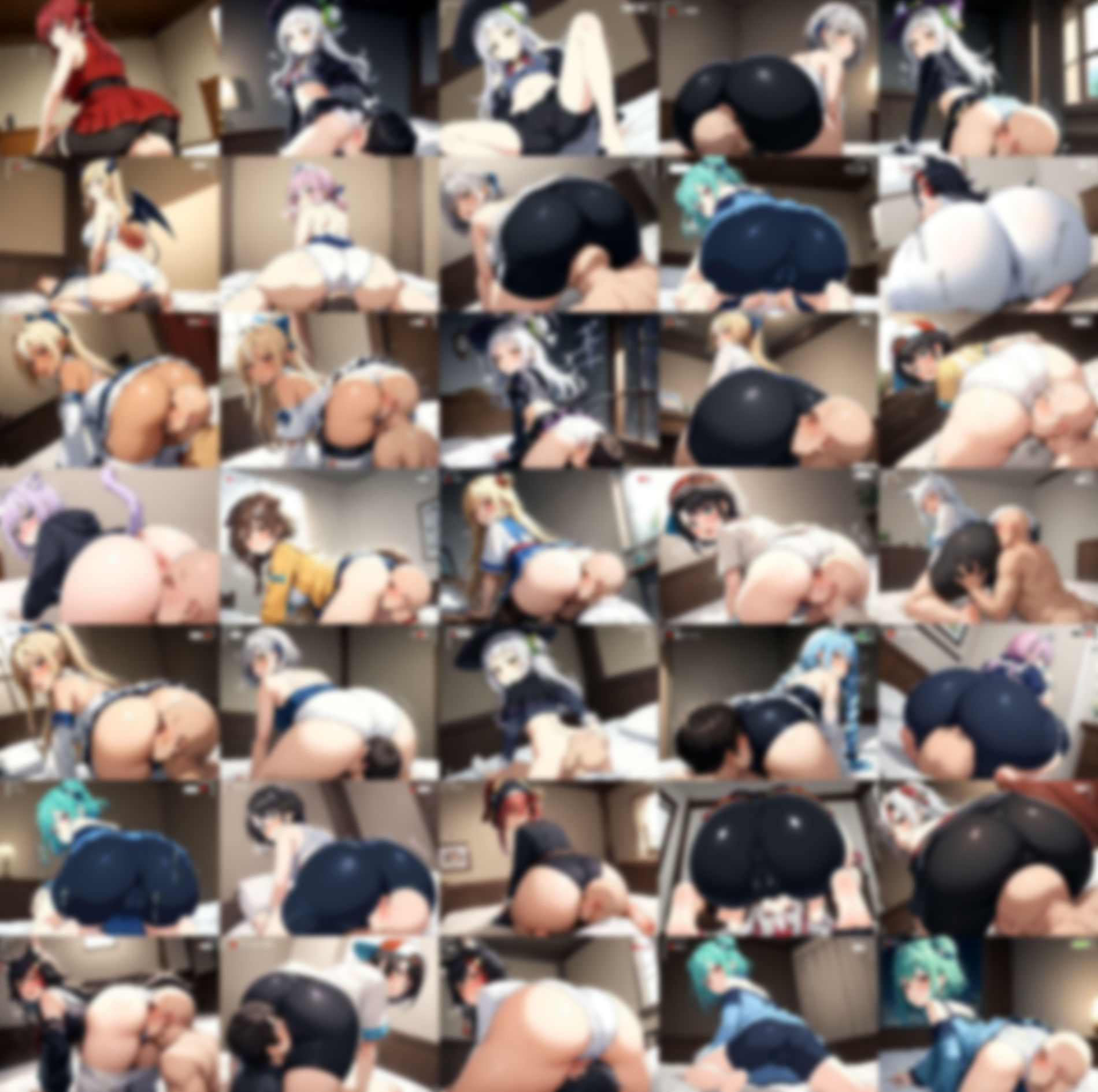 サンプル画像3:【AIエロ】 ホ◯ライブ 15人のお尻の匂い嗅ぎ放題！顔面騎乗天国 1期生 2期生 3期生 ゲーマーズ の中から15人(nillsall) [d_480969]