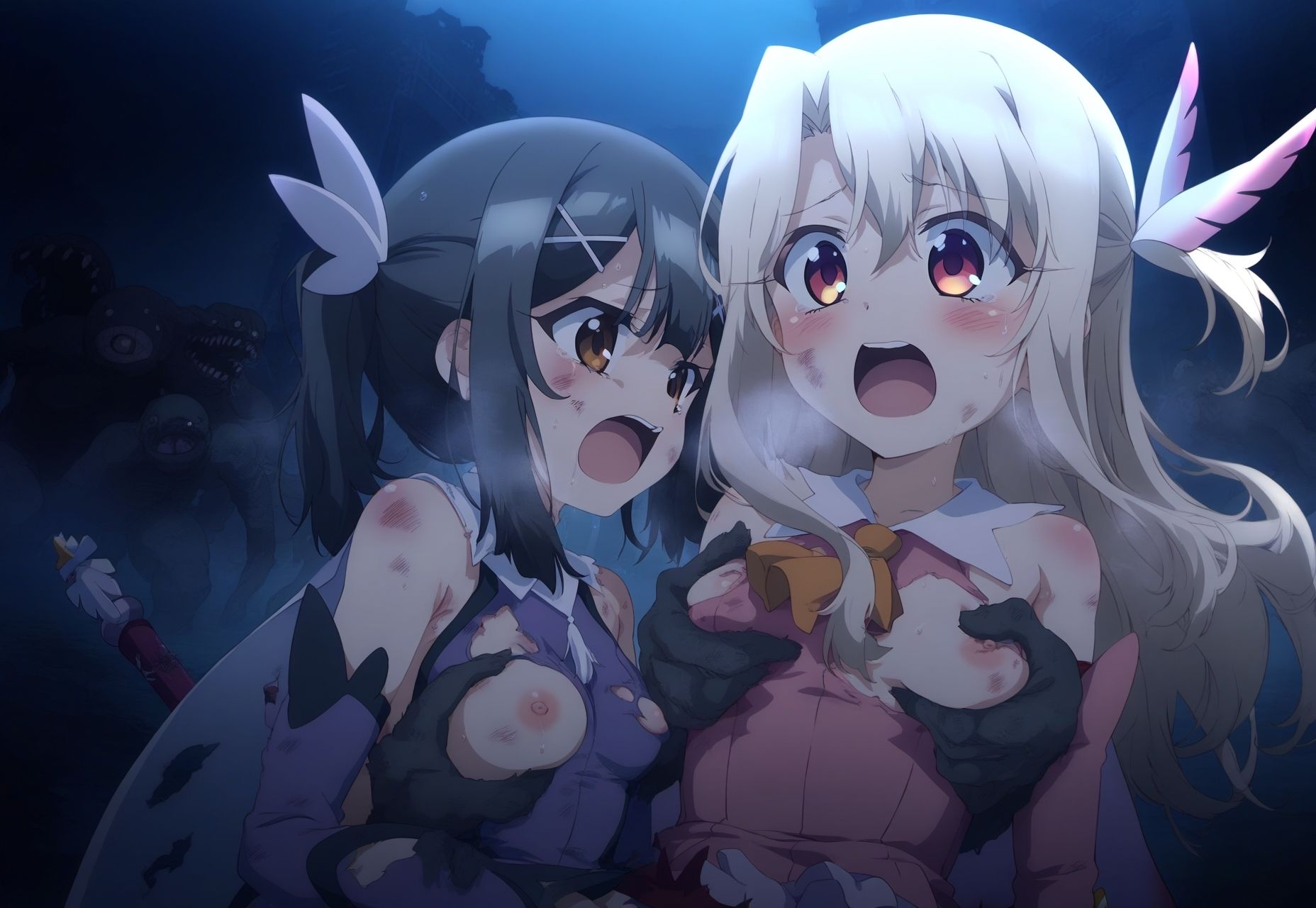 イ○ヤ＆美○  モンスターに敗北ゲームオーバー