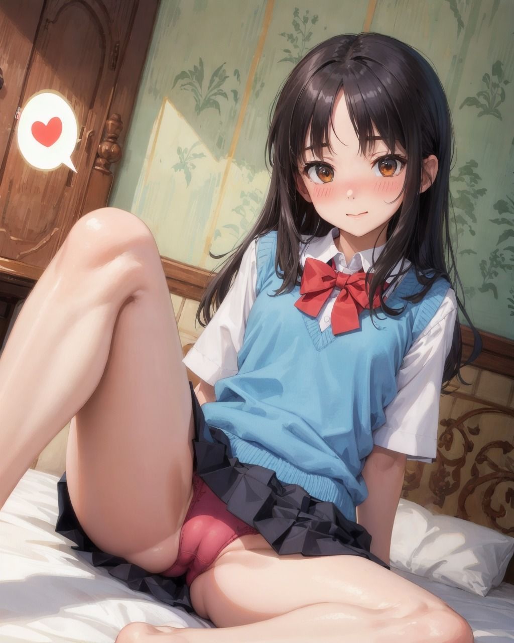 サンプル画像6:ぶっかけ挑発M字開脚 Vol.26 ピタピタ制服おパンツ編 V2(RB26_M字開脚専門) [d_481025]