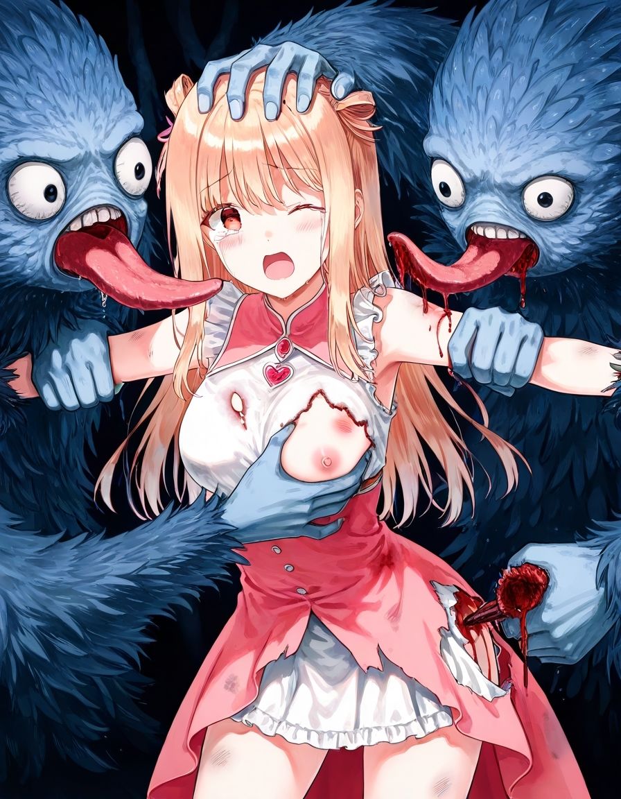 サンプル画像5:敗北した魔法少女の末路(白い砂丘White dune) [d_481188]