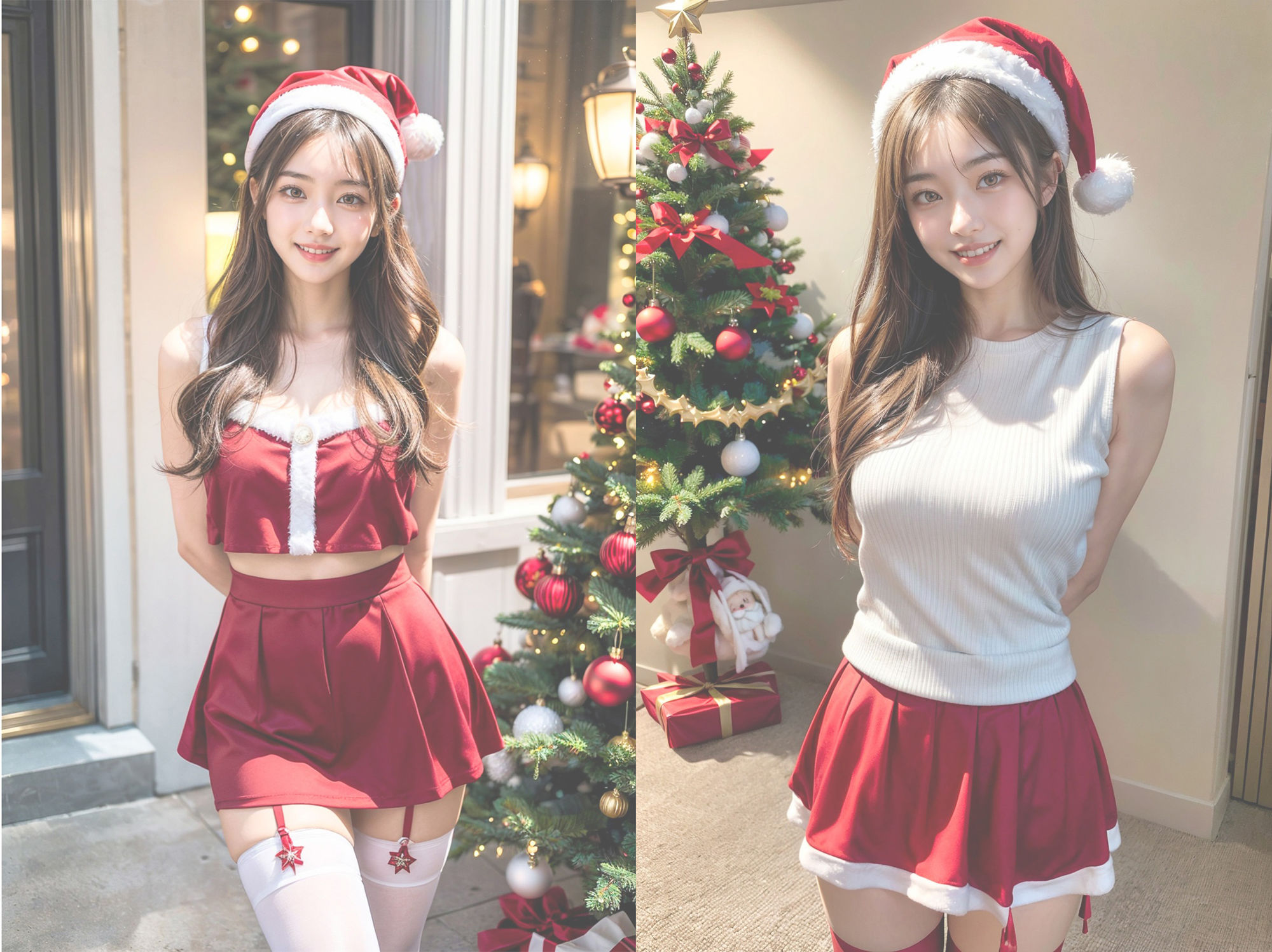 サンプル画像1:サンタガールのプレゼント(えーあい女の子) [d_481269]