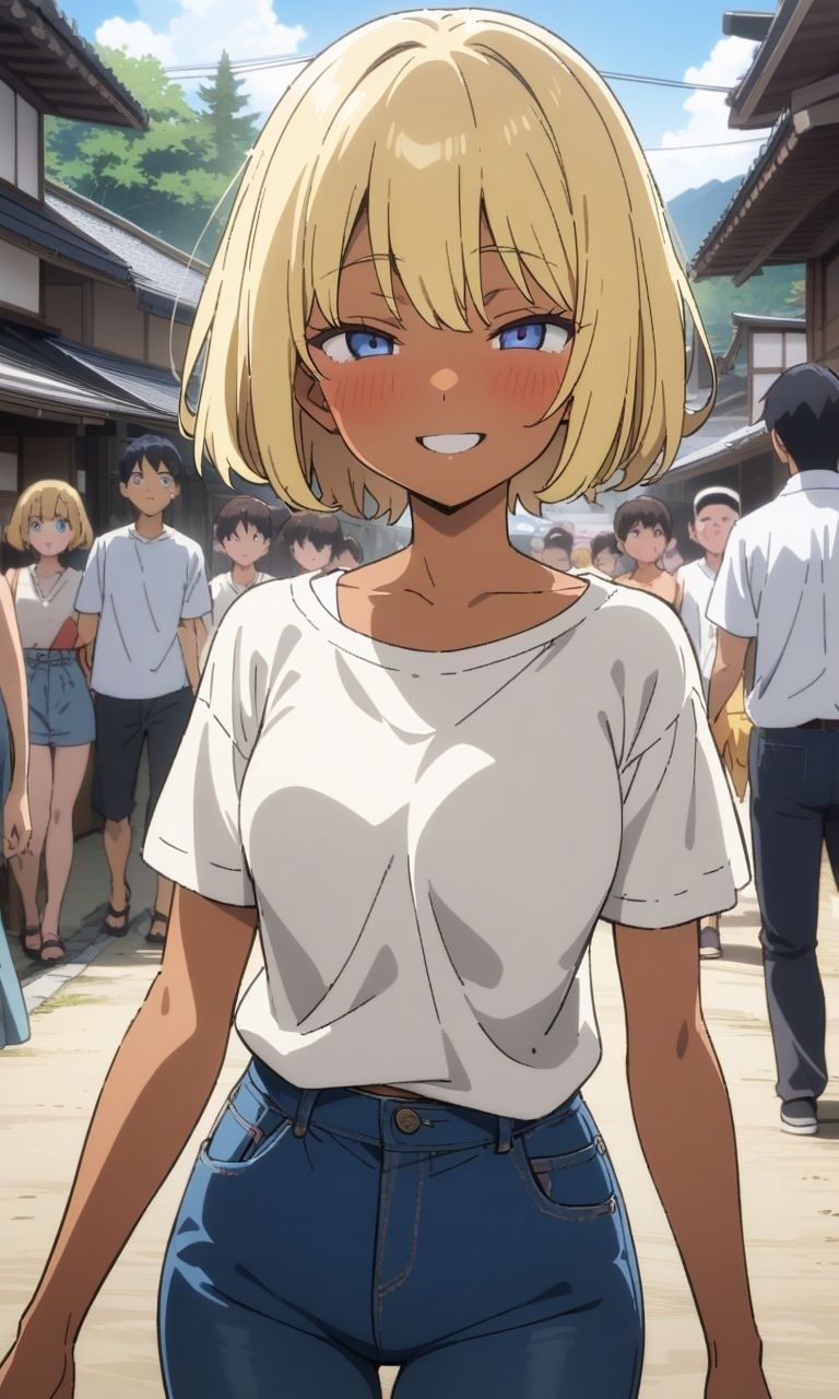 サンプル画像1:金髪ギャルに無責任中出ししまくって妊娠させるCG集  真夏の田舎編(ハラメウメ) [d_481273]