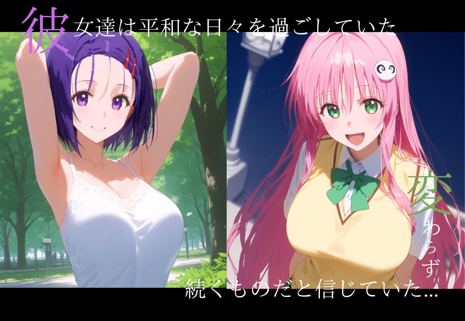 サンプル画像1:彼女たちは寝取られたラ●×西連寺春●(AIして) [d_481307]