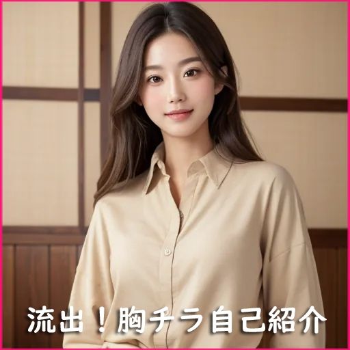 サンプル画像5:流出！胸チラ自己紹介:全4年分！(AI美女専門カメラマンNana絵) [d_481457]