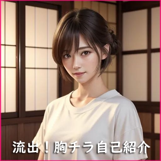 サンプル画像6:流出！胸チラ自己紹介:全4年分！(AI美女専門カメラマンNana絵) [d_481457]