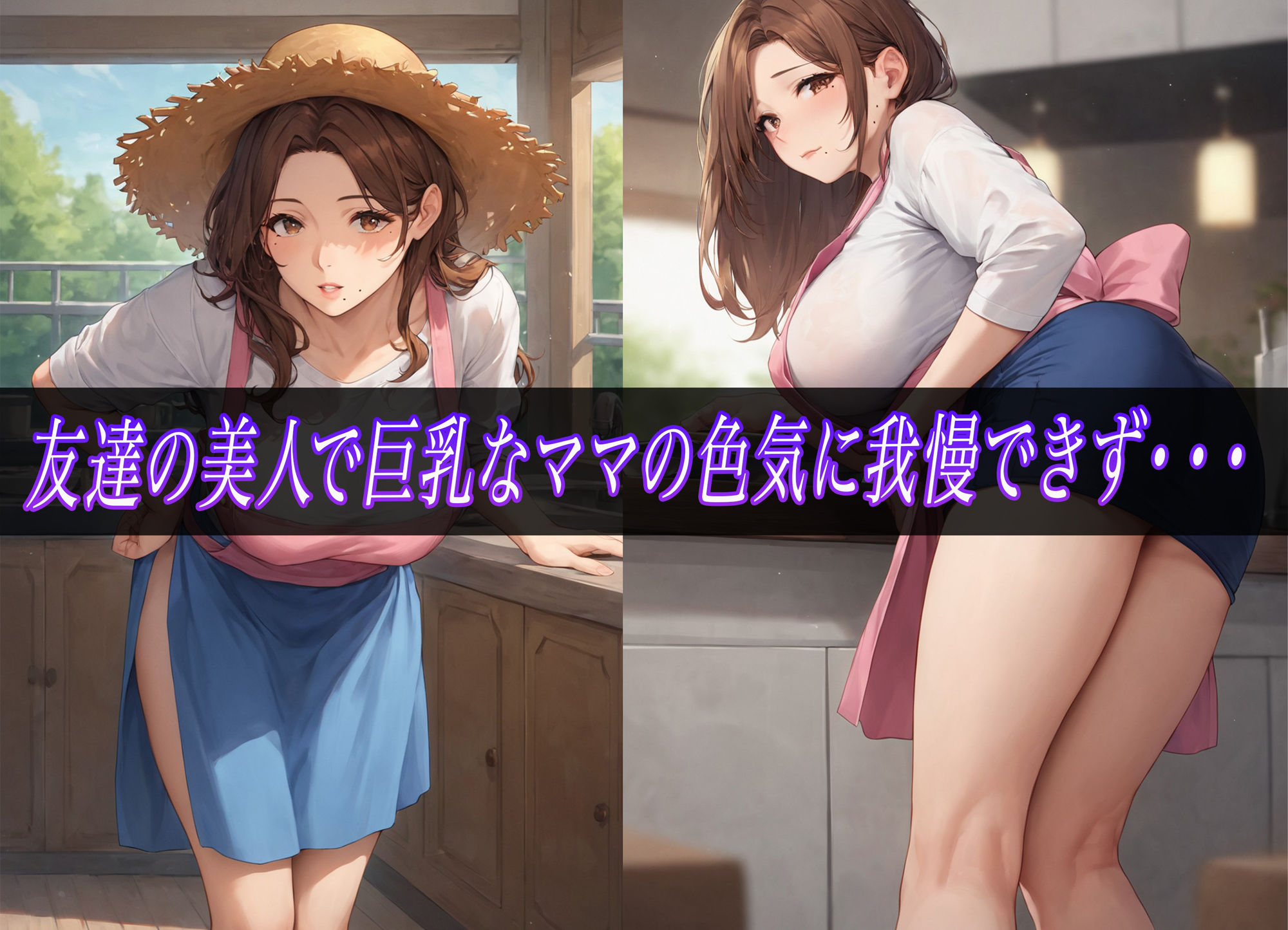 サンプル画像1:友達のママと中出しエッチ(夢幻アトリエ) [d_481486]