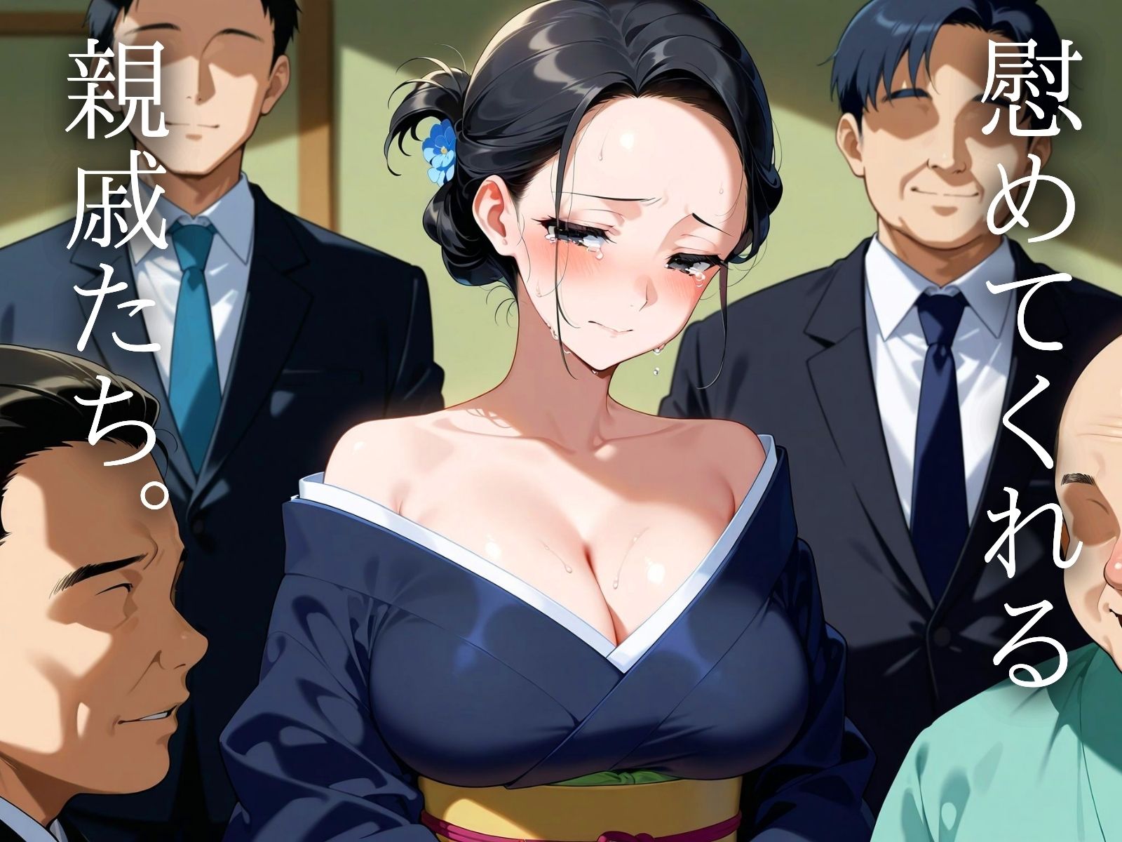 サンプル画像2:喪中の未亡人 遺影〜Yeah〜(AI美熟女) [d_481514]