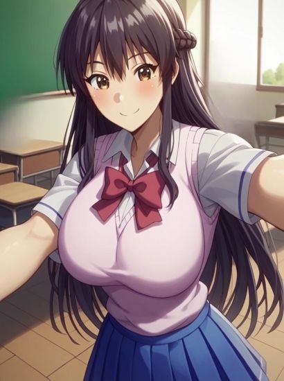 サンプル画像1:エロゲで全ては解決できるの柴崎友里から送られてきた自撮り写真(自撮りサークル  イカスミ工房) [d_481577]