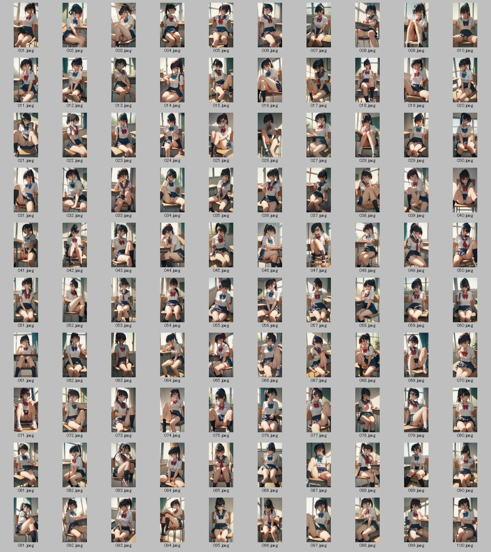 サンプル画像6:セーラー服パンチラ待ち受けコレクション Vol.1(美伝プロジェクト) [d_481604]