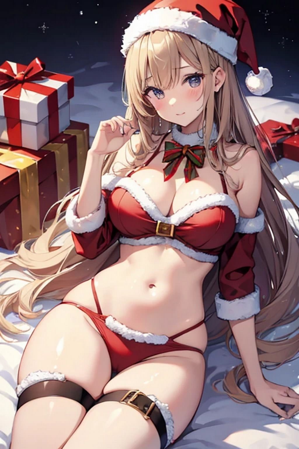 サンプル画像1:サンタガール イラスト(豊川内角) [d_481608]