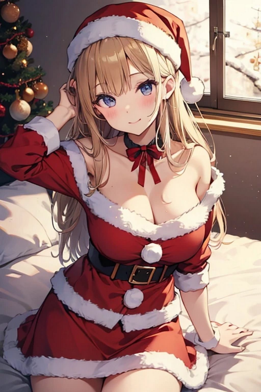 サンプル画像3:サンタガール イラスト(豊川内角) [d_481608]