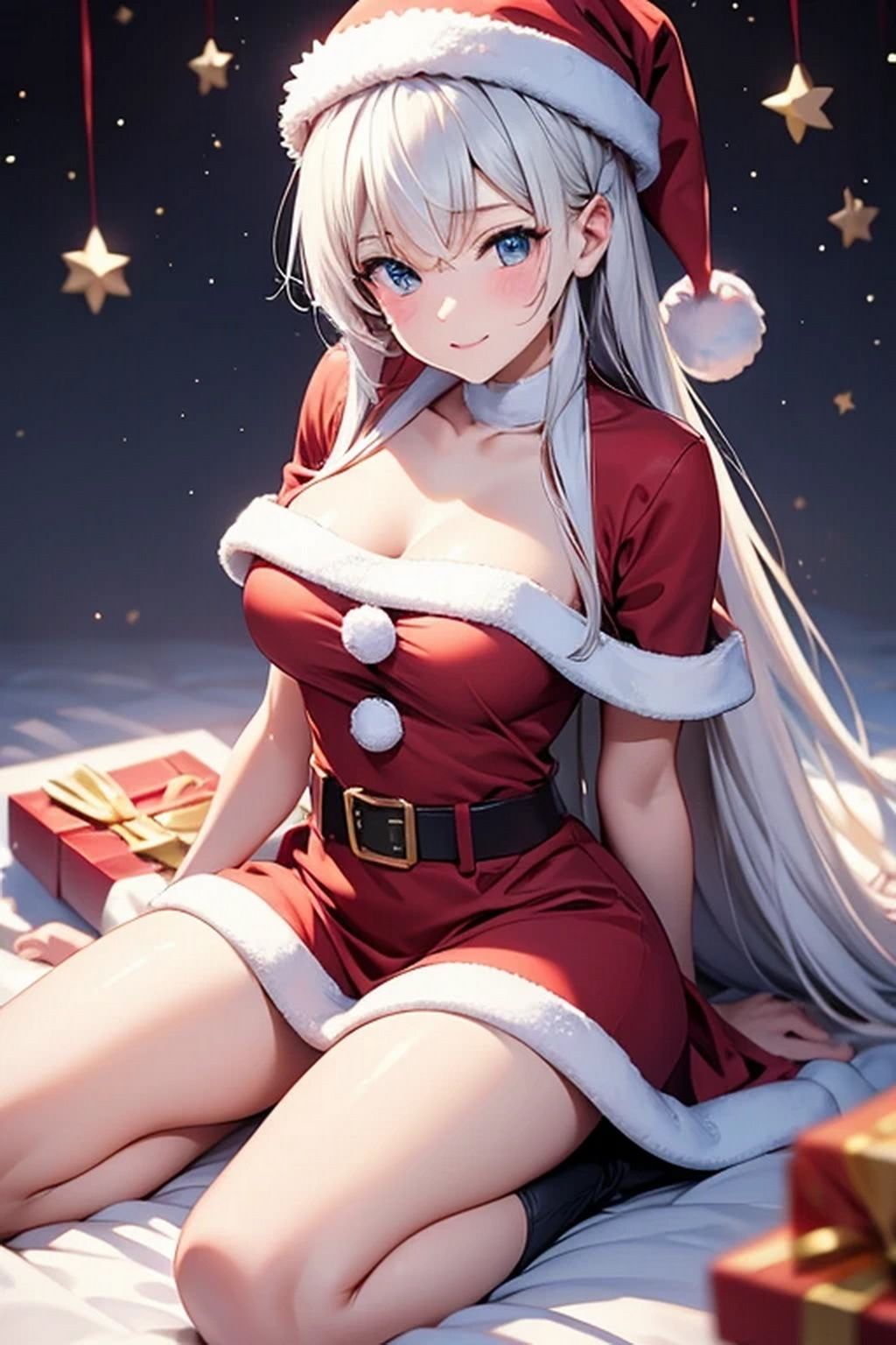 サンプル画像4:サンタガール イラスト(豊川内角) [d_481608]