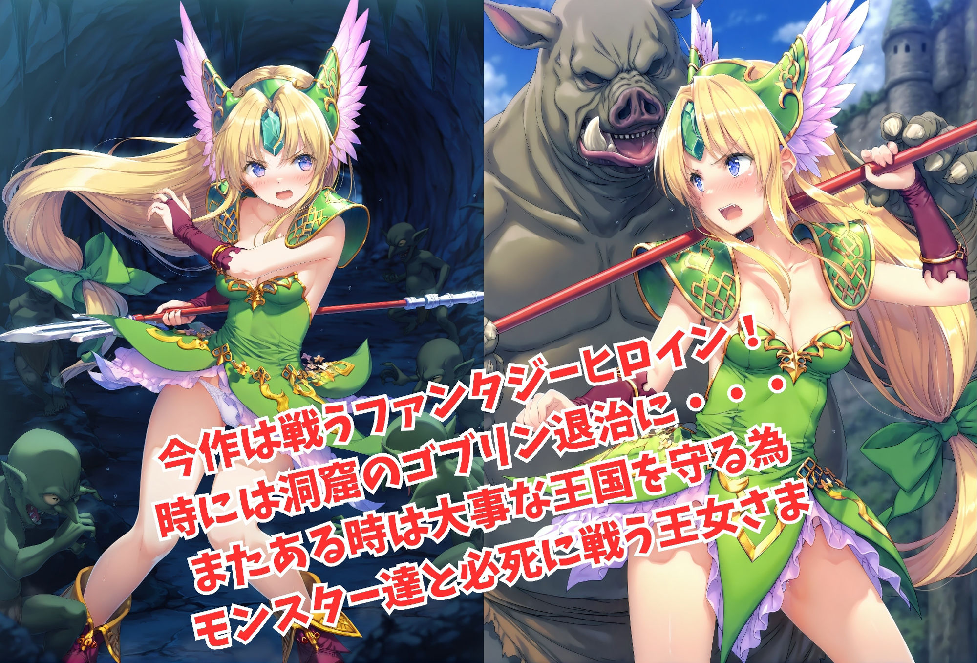 サンプル画像1:がんばれ！アマゾネスちゃん☆(絵心あいのAI生成アトリエ) [d_481624]