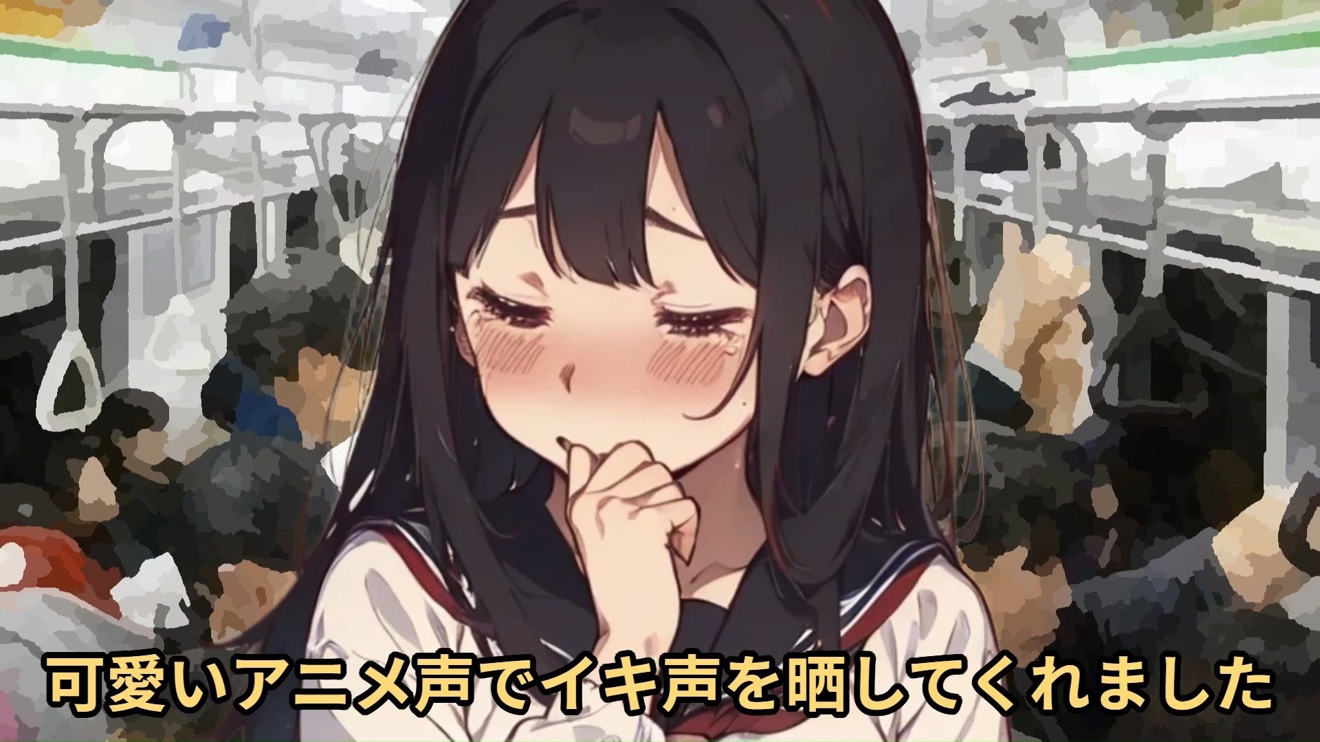 【少女痴●体験告白】大学入学共通テスト（旧センター試験）に満員電車で向かう大人しそうで可愛い受験生を絶頂させた話