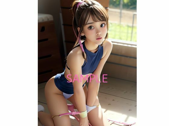 サンプル画像2:スポーツ女子！体育館倉庫のマル秘画像が流出！(激カワ専科) [d_481661]